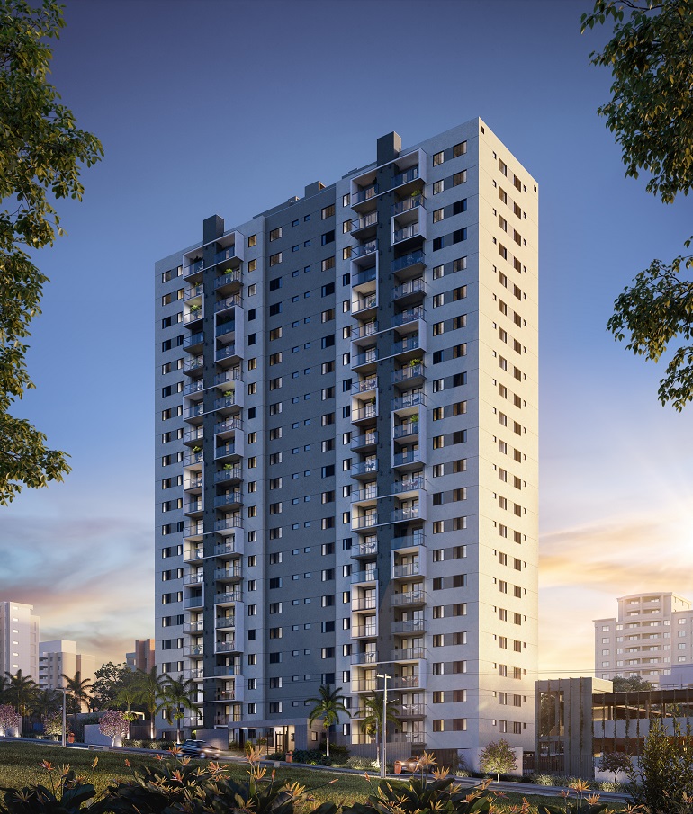 Imagem externa para divulgação do edifício terras