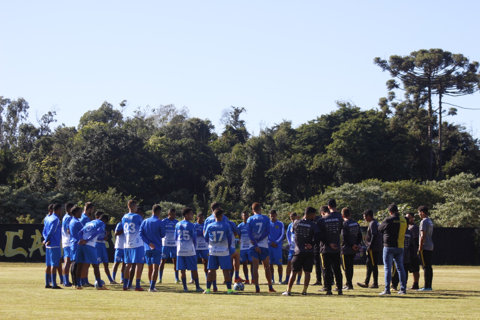O elenco do Cascavel direciona o foco para o jogo contra o Maringá