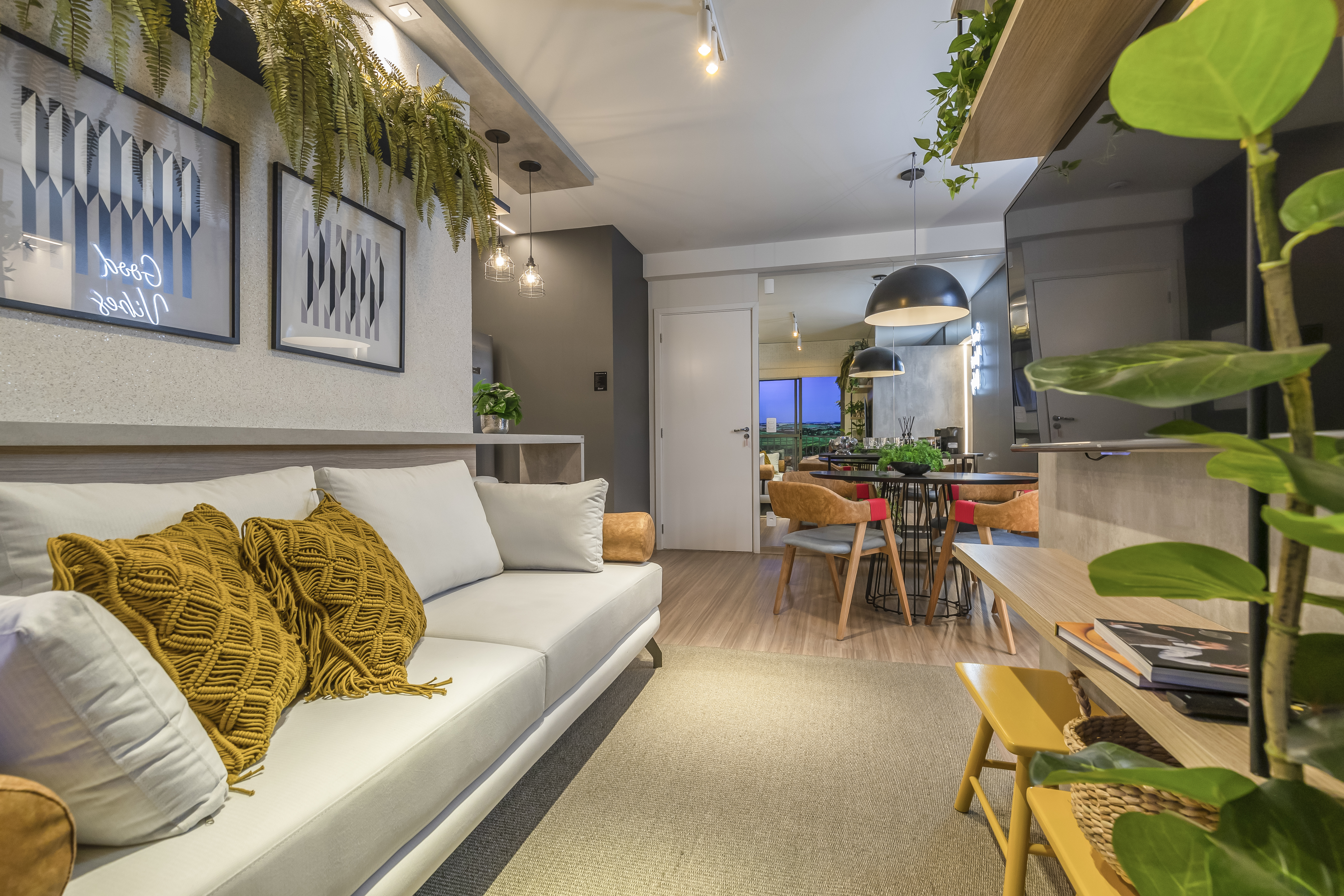 Com elementos do estilo boho chic é possível trazer uma atmosfera que incorpora o rústico e o confortável.