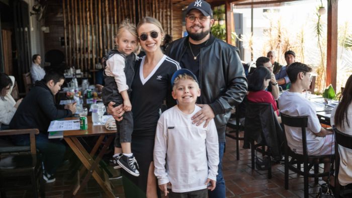 Daniela Martinelli, Mariana Martinelli (colo), João Martinelli, Danilo Persuhn