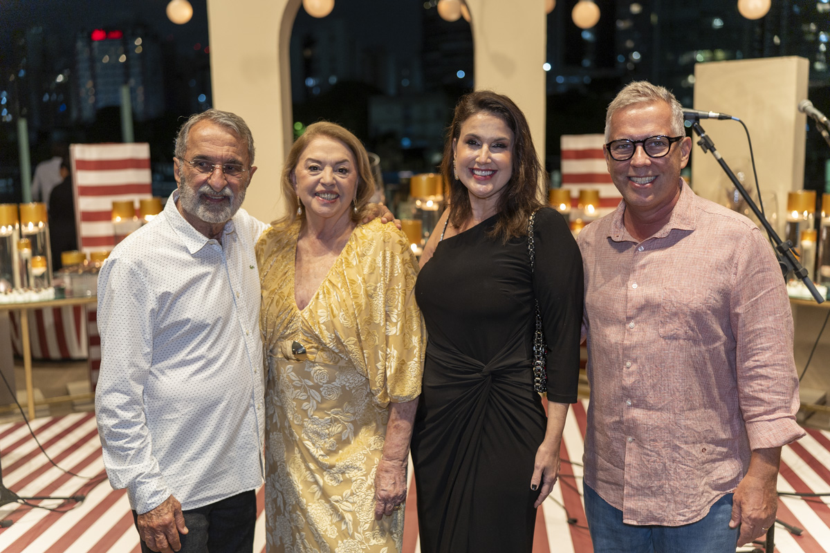 Michel e Cida Assbu, Renata Rasseli e André Hees