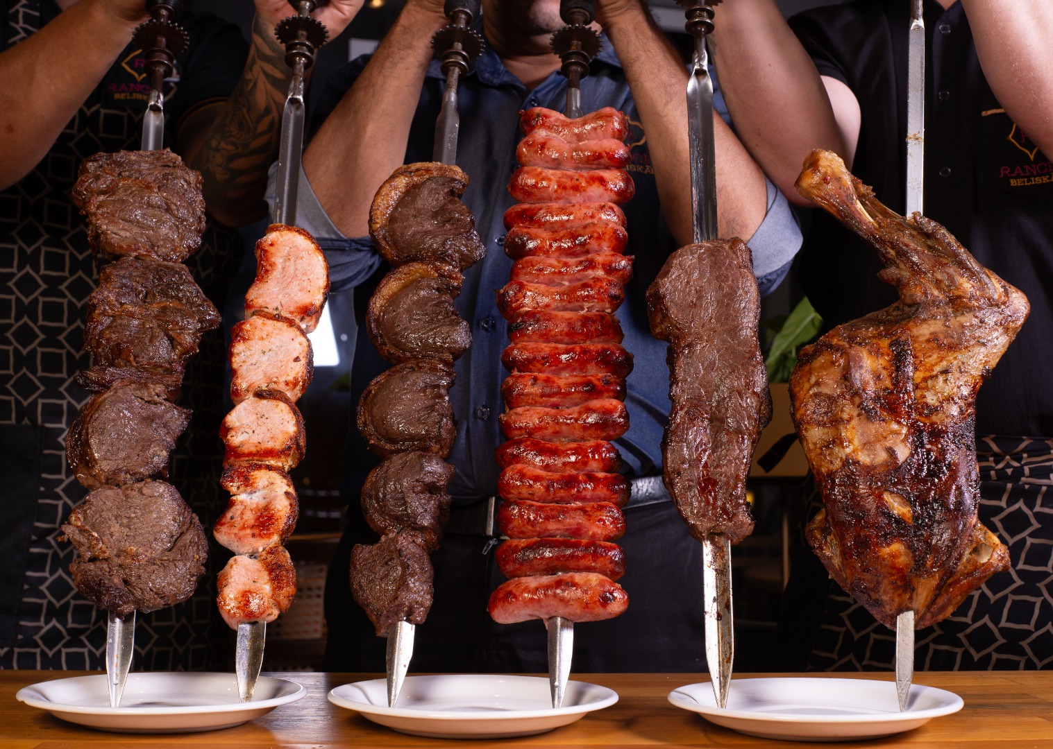 Churrasco do restaurante Rancho Beliskão, em Jardim Camburi, Vitória