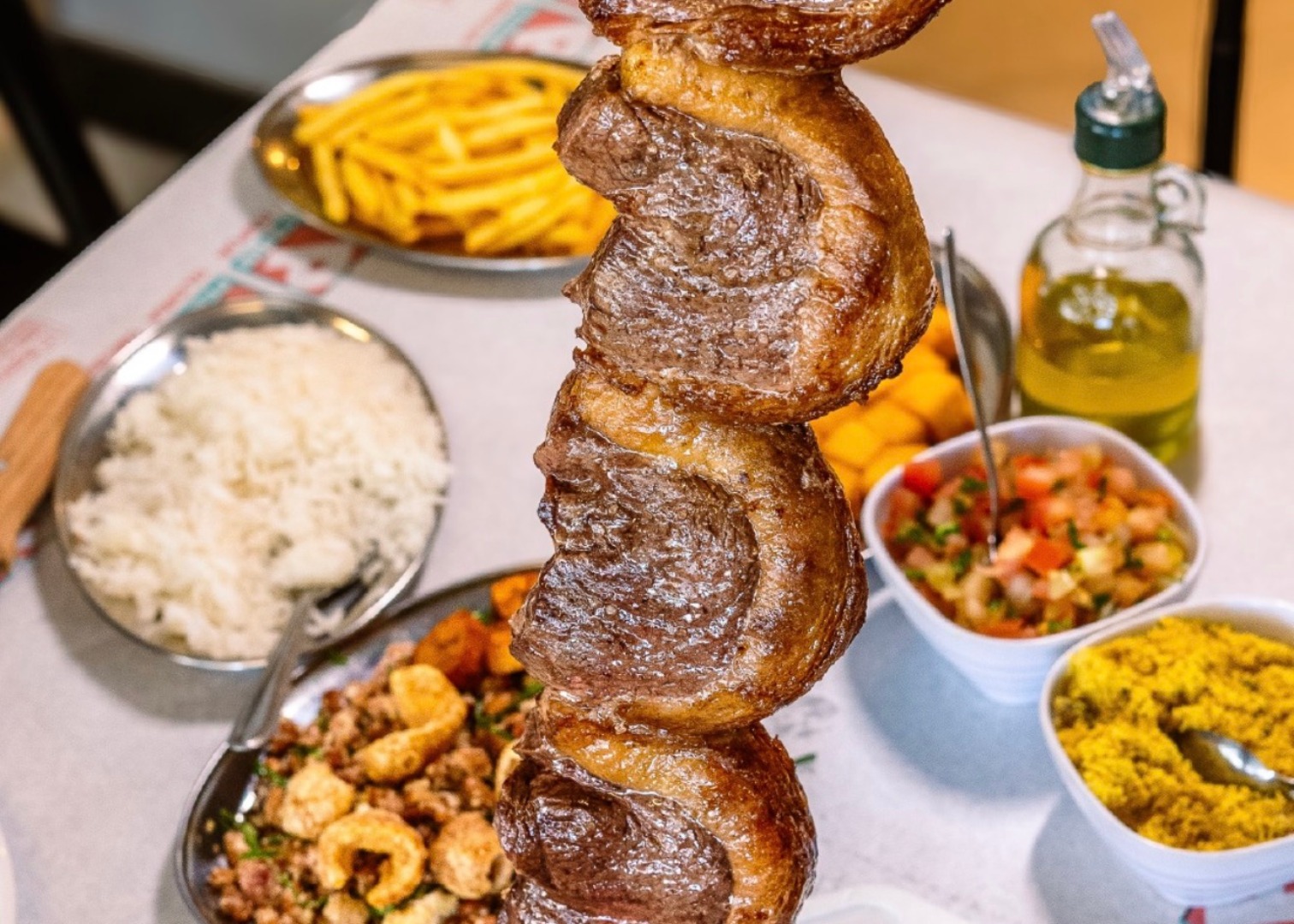 Churrasco do restaurante Espeto Gaúcho, em Jardim Camburi, Vitória