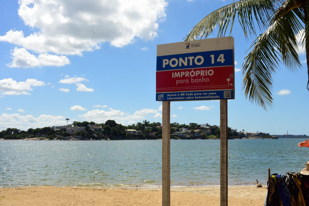 Curva da Jurema é um dos pontos impróprios para banho em Vitória