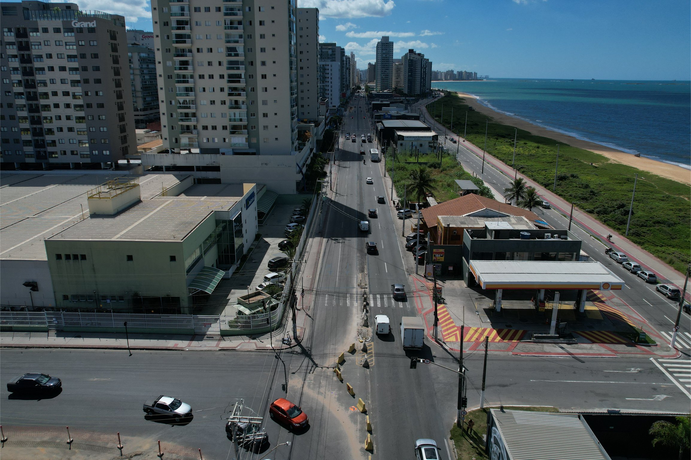 Binário entre a Rodovia do Sol e a Avenida Saturnino Rangel Mauro, em Vila Velha