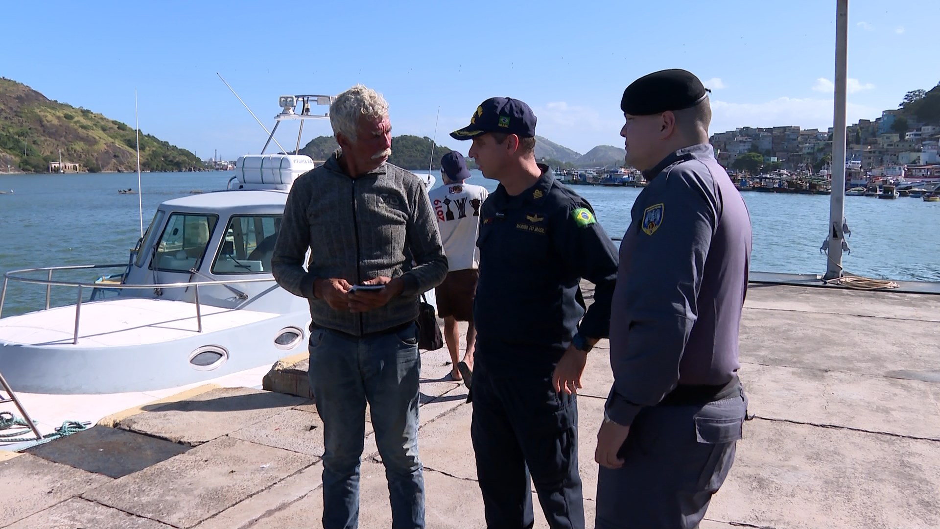 O eletricista Nelson Hélio Fezer também estava no barco e foi resgatado
