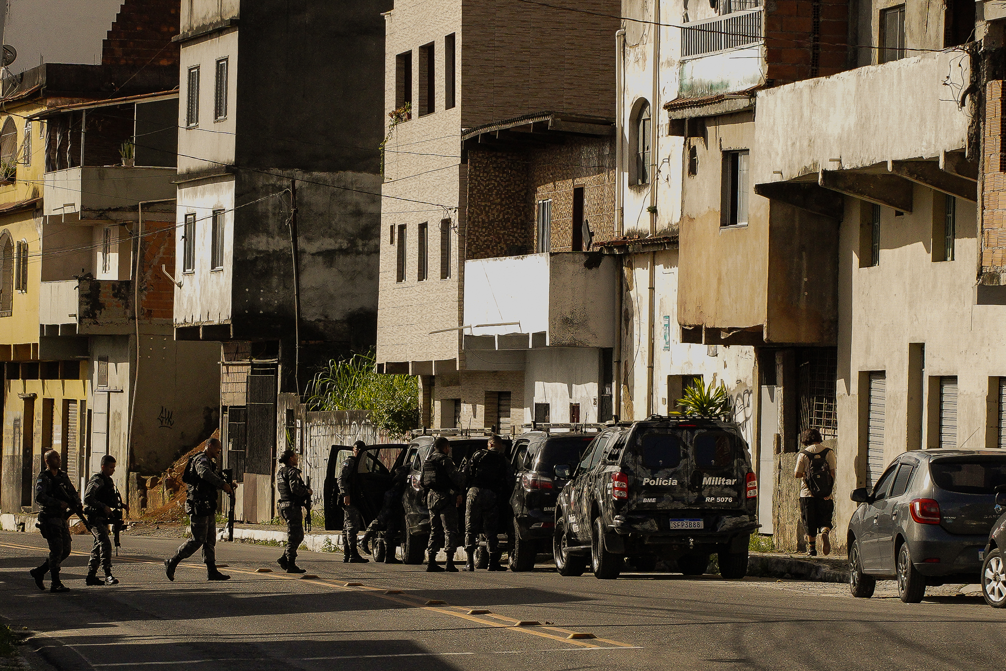Ônibus incendiado no bairro Cobi de Cima, em Vila Velha