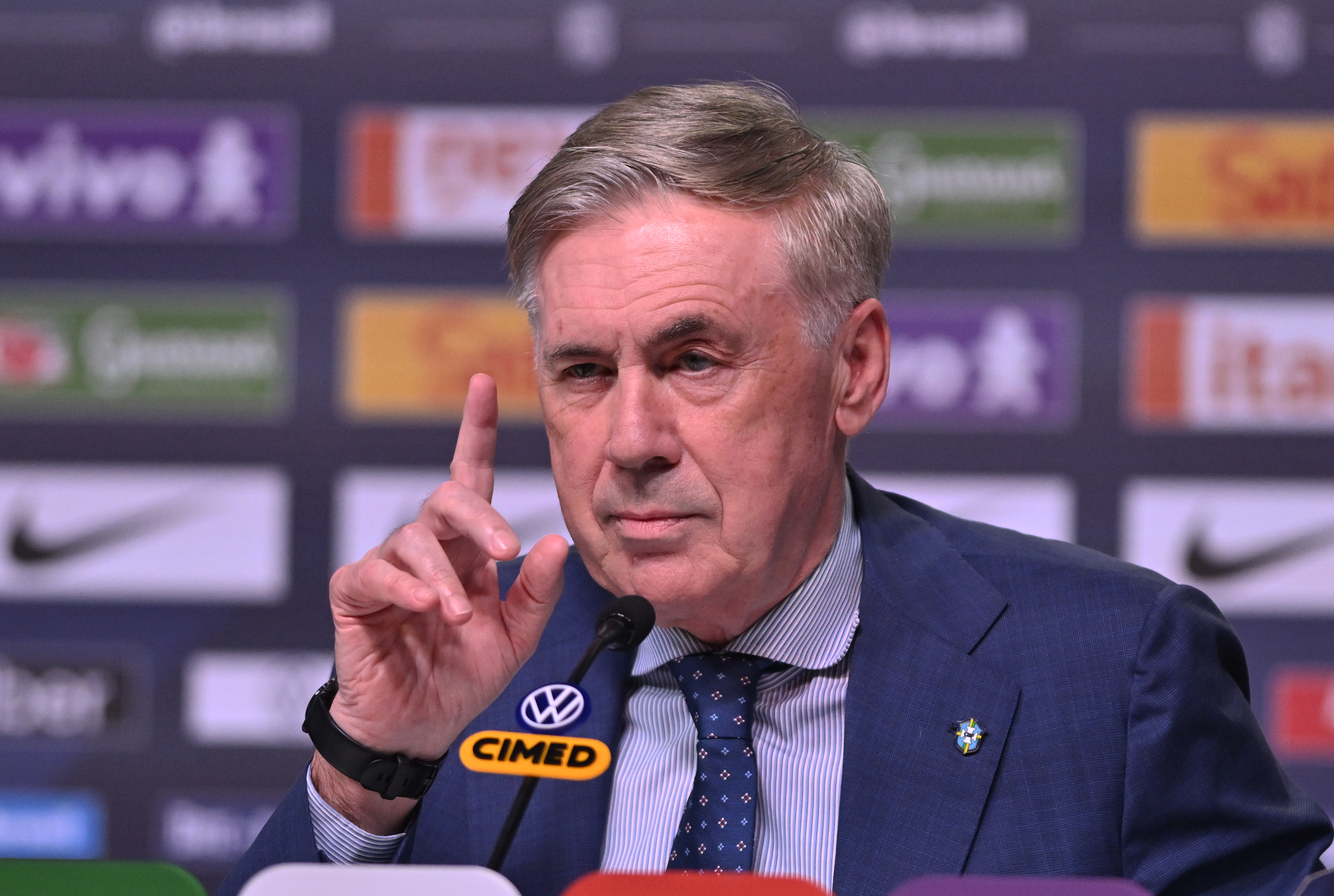 Carlo Ancelotti, técnico da Seleção Brasileira