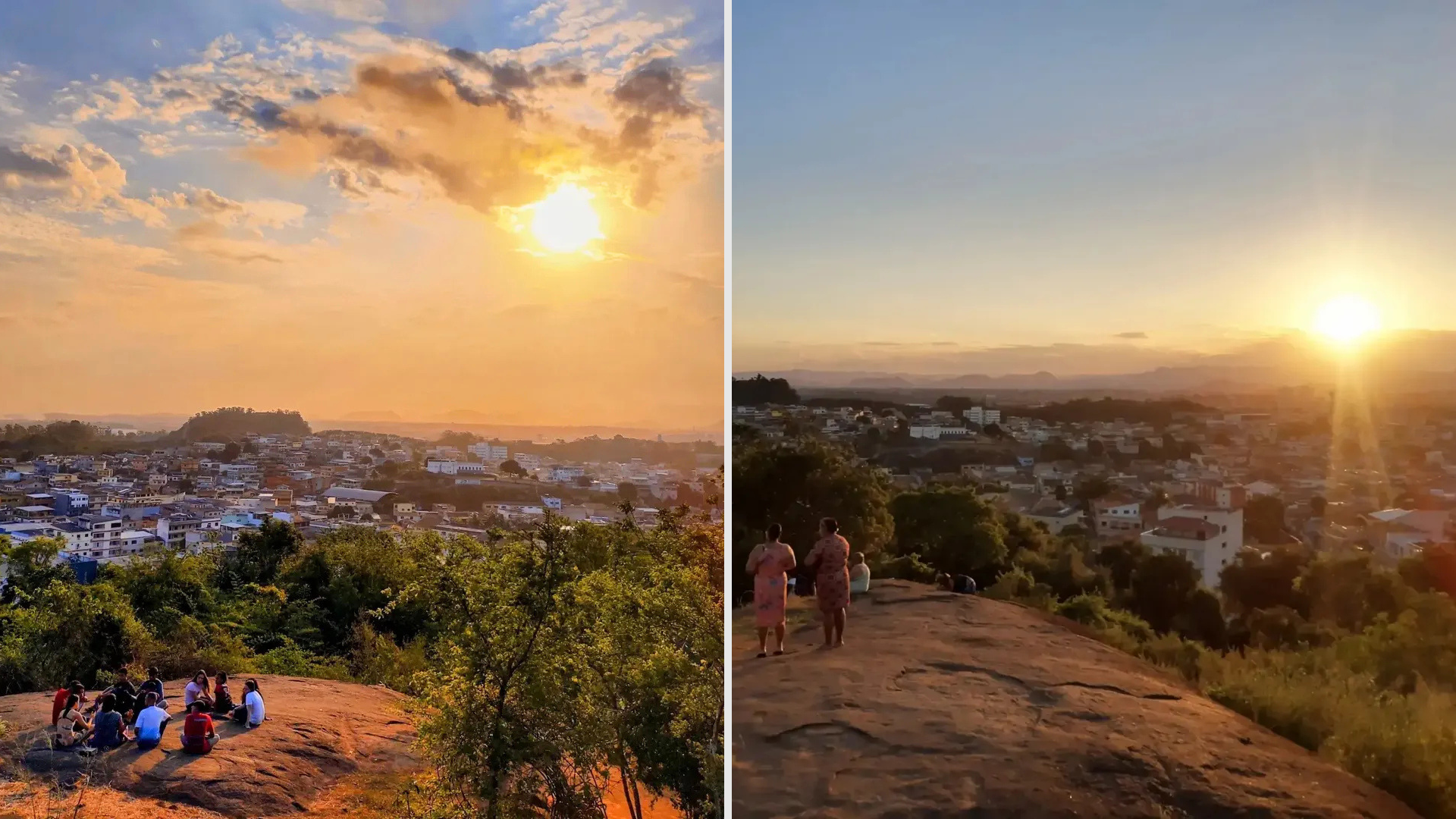 Muitas pessoas vão ao Morro do Cruzeiro para orar