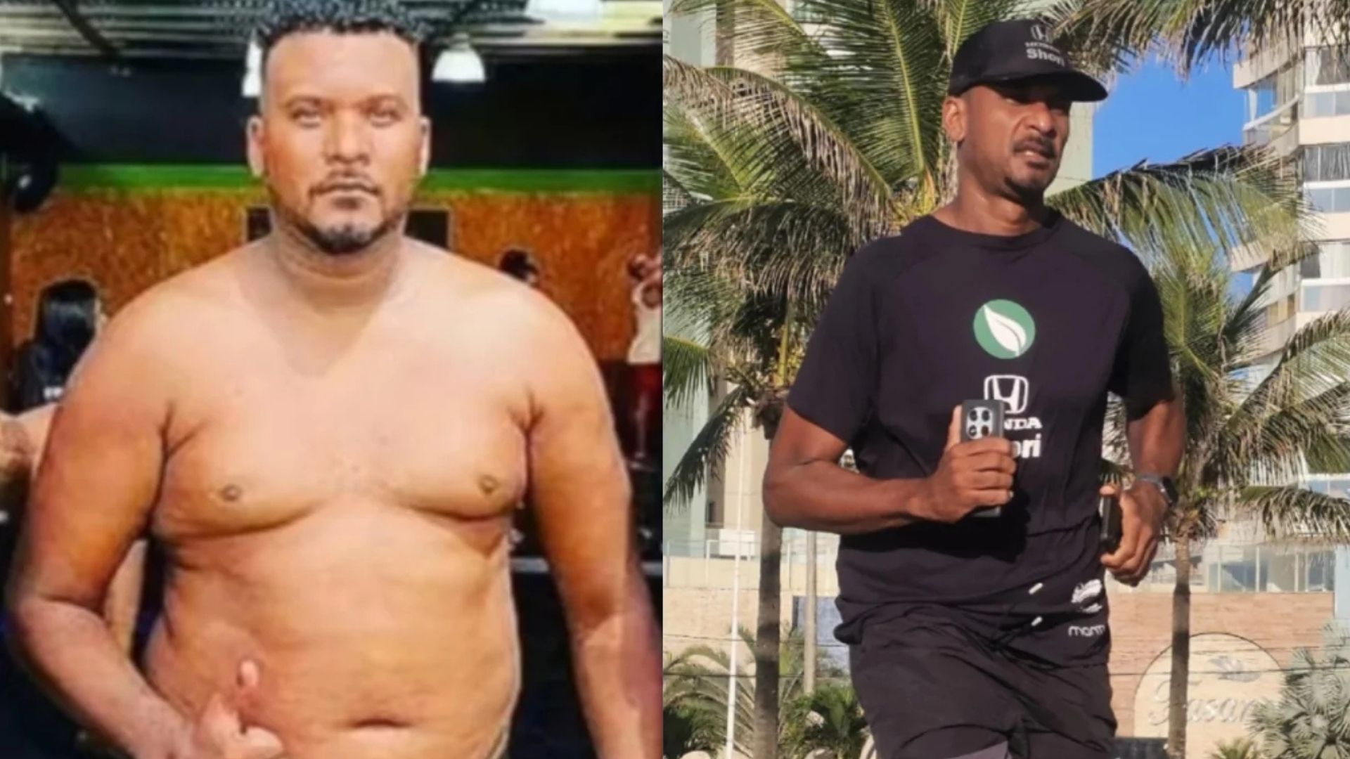 Antes e depois do corredor capixaba Daniel dos Anjos