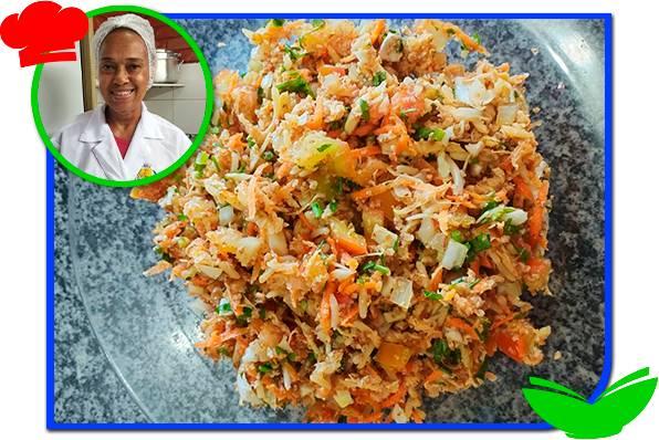 Iguaciara Rangel concorre com tabule nutritivo