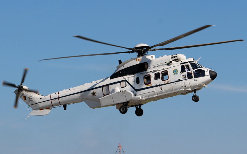 O VH-36 Caracal é o modelo mais utilizado pela presidência em deslocamento para cidades sem aeroportos no país