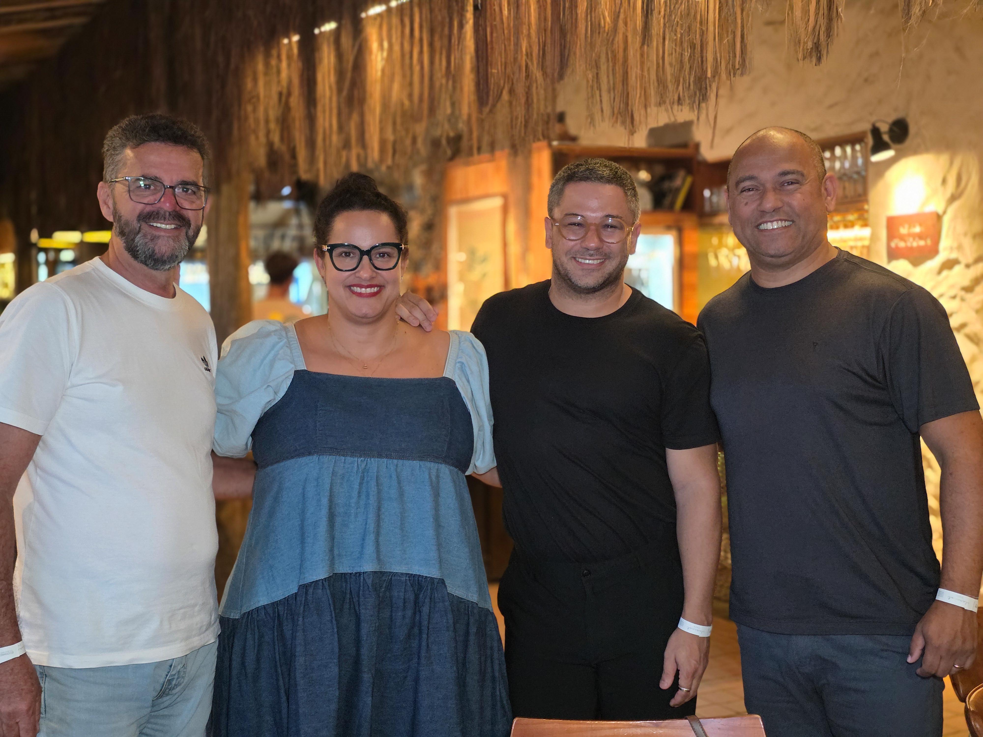 Carlos Palito, Evelize Calmon, Guilherme Silva e Carlos Gonzaga