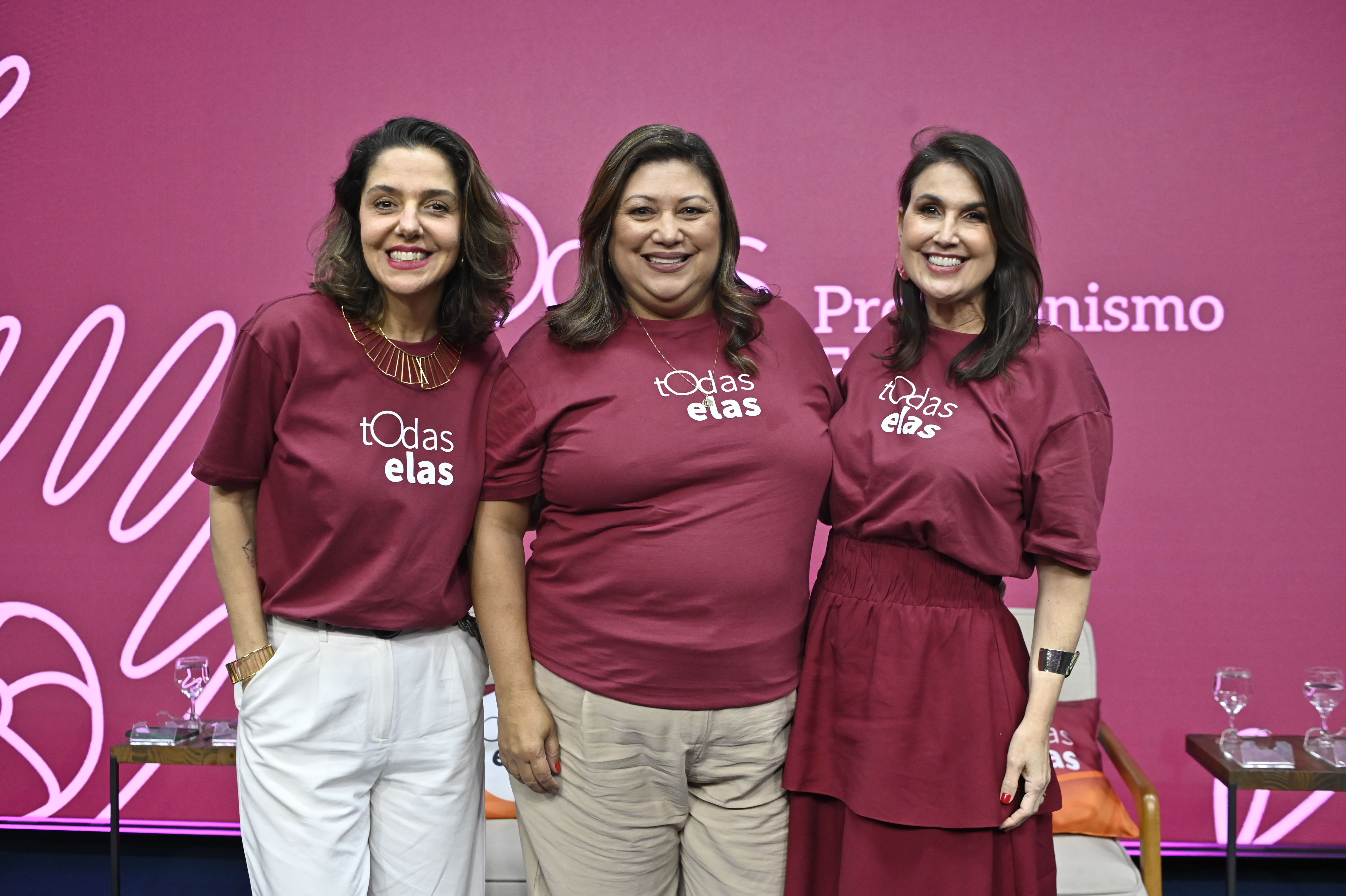 Mariana Perini, Elaine Silva e Renata Rasseli