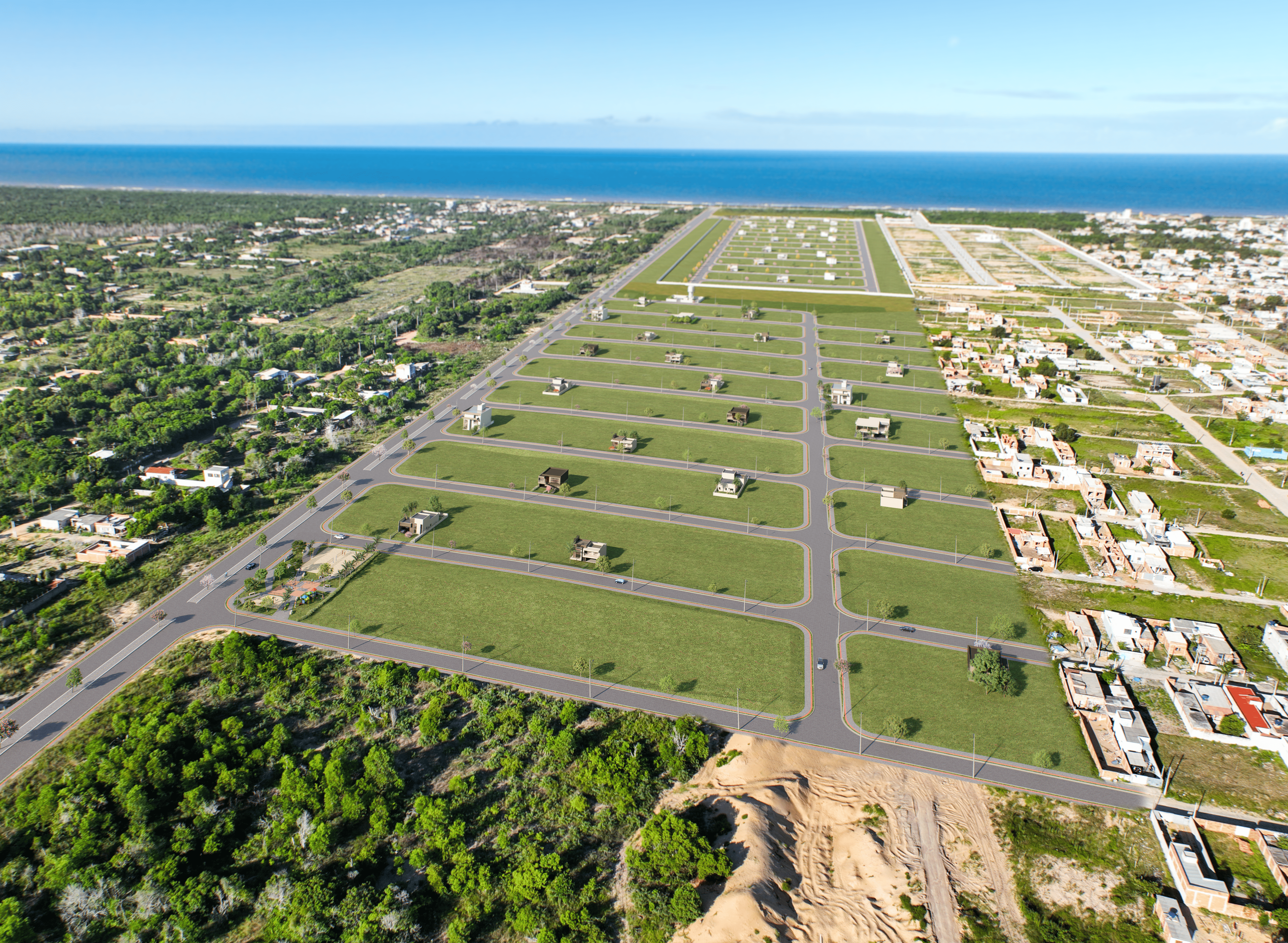 O Residencial Soma Vibe fica em Guriri, São Mateus, e será um loteamento aberto, a dois minutos da praia