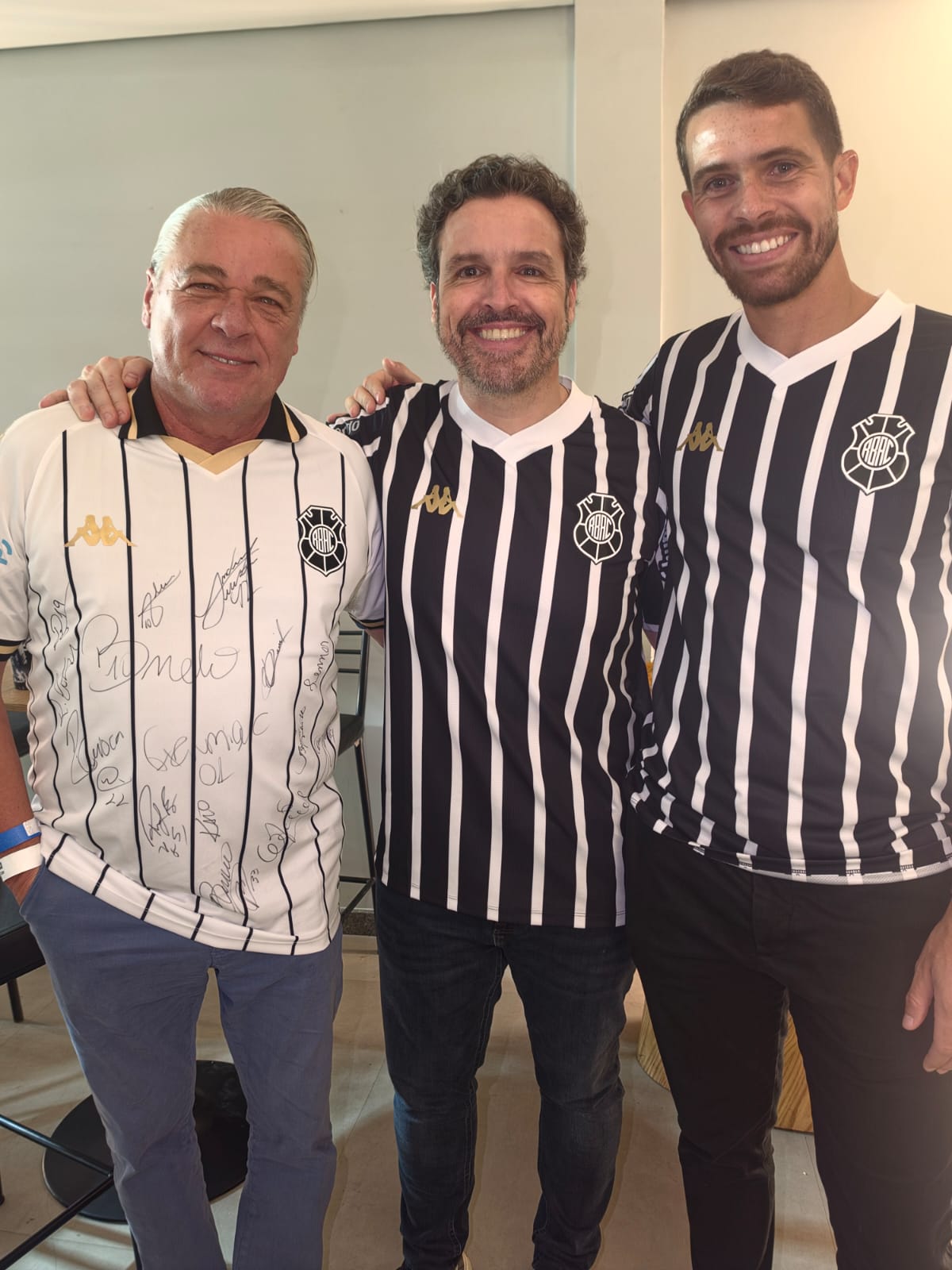 Ruy Oliveira, Fernando Aguiar e Diego Viana no Camarote Capa Preta
