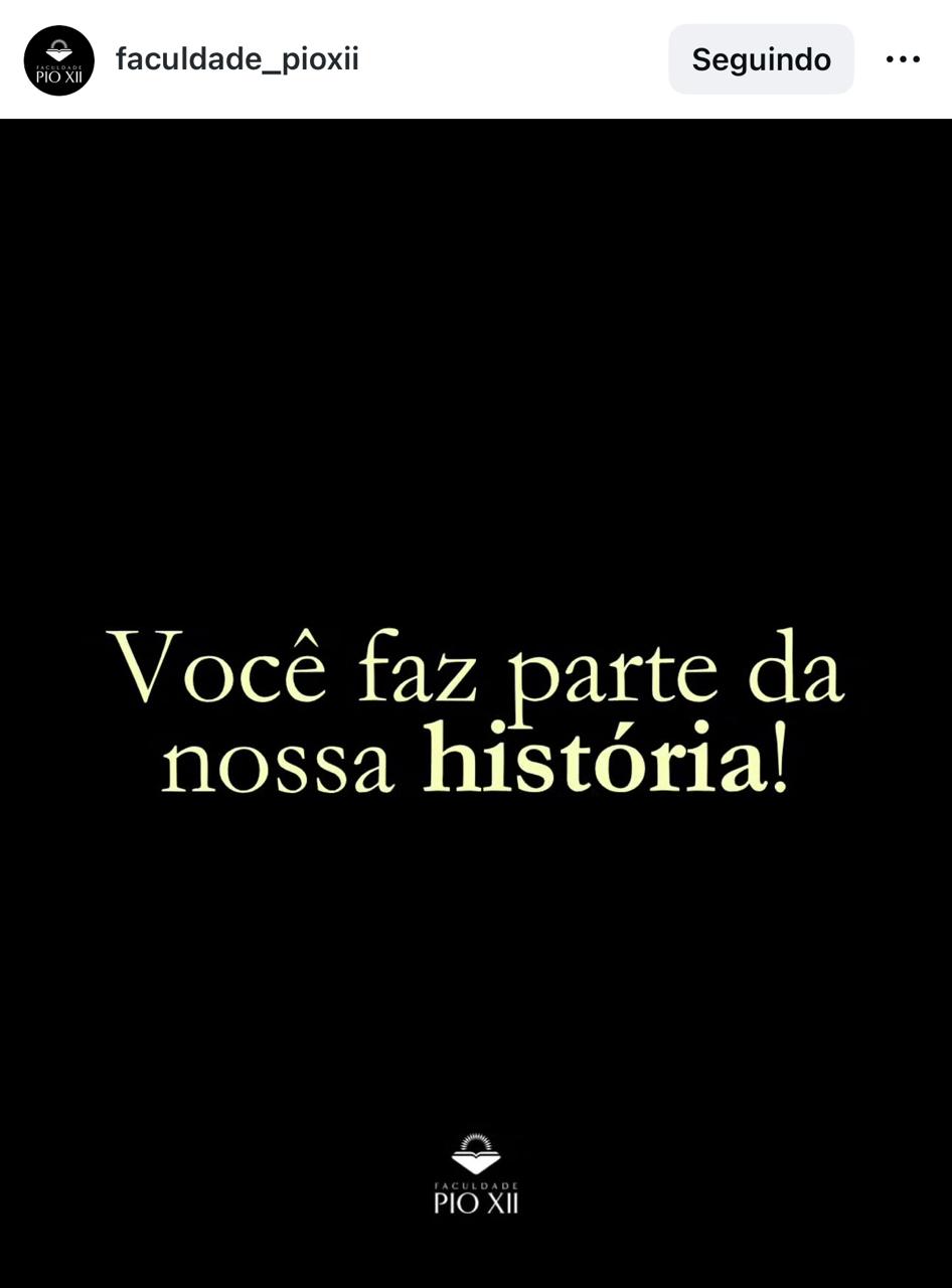 O comunicado de encerramento das atividades da Pio XII nas redes sociais