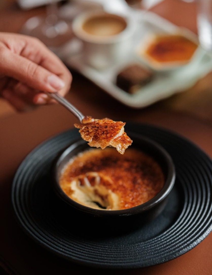 Crème brûlée do Caçarola Bistrot, em Vitória