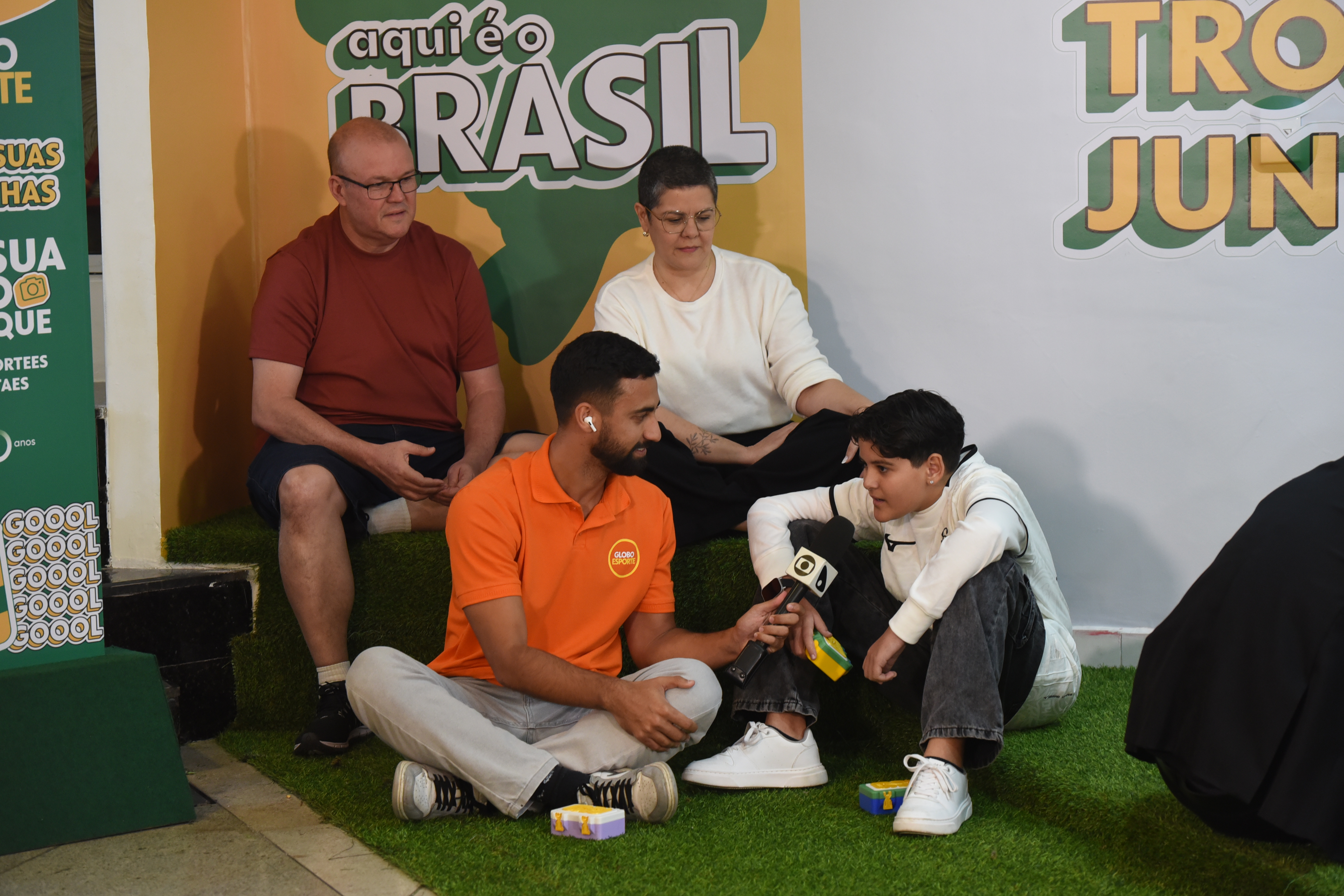 Espaço do GE para troca de figurinhas no Shopping Vitória
