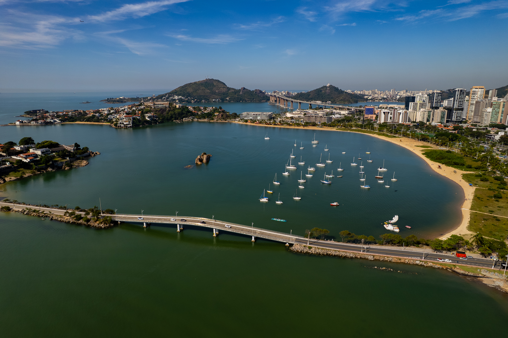 Vista aérea da Praia da Guarderia