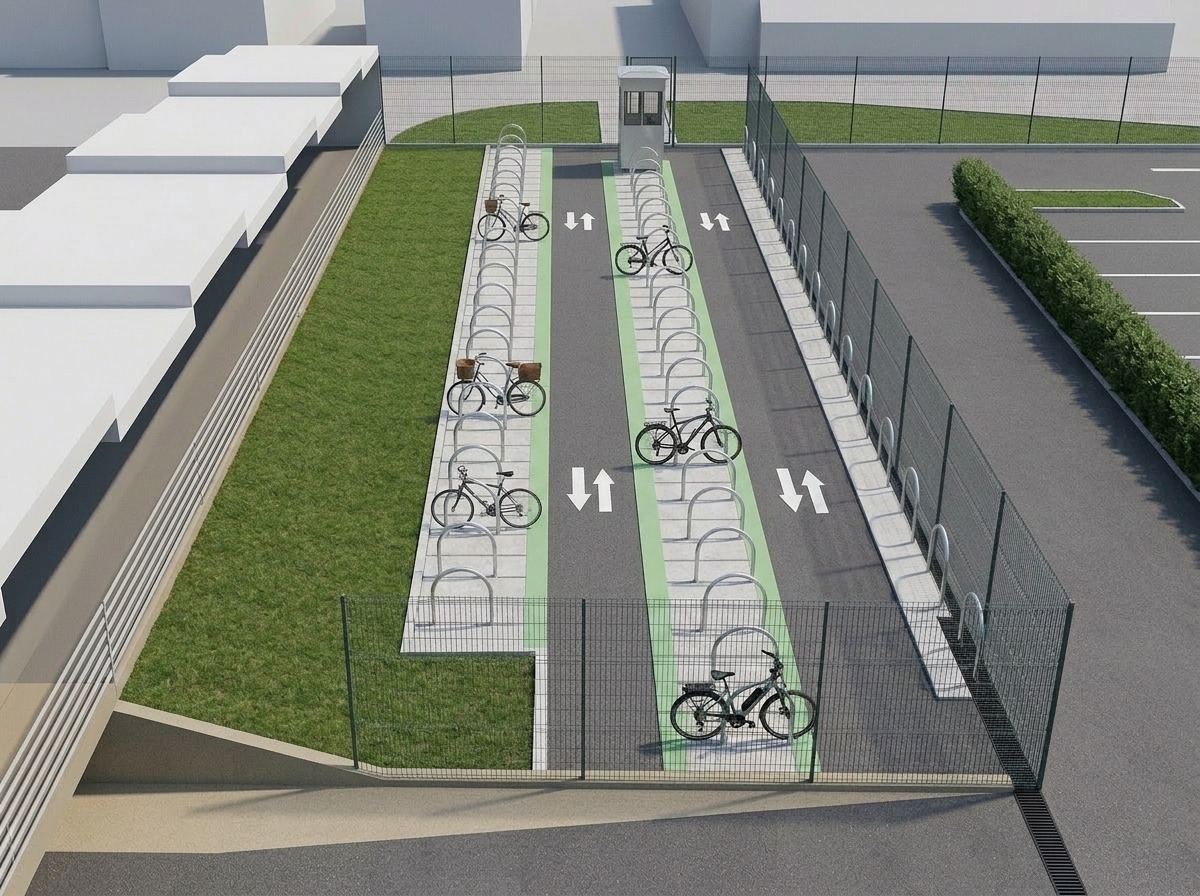 Perspectiva de como ficará o espaço das bikes, que será inaugurado em 30 de junho
