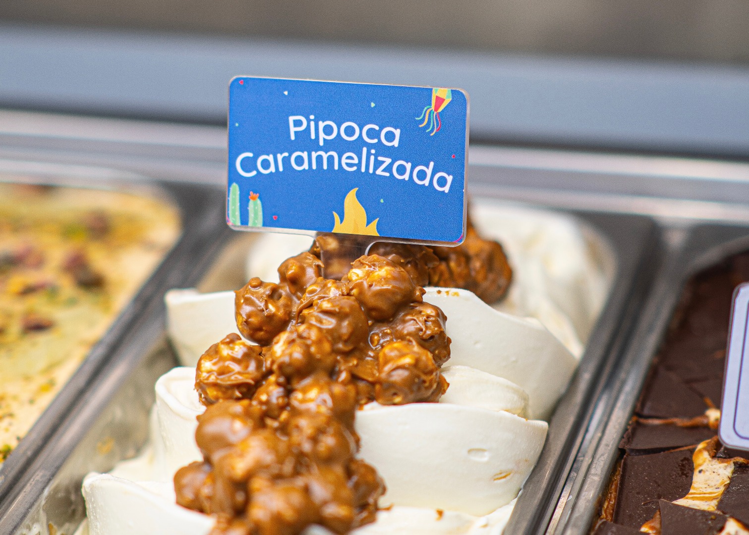 Gelato de pipoca caramelizada da Barutti