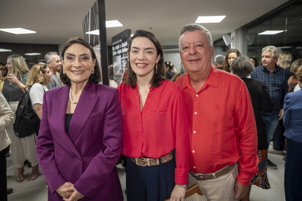 Elda, Marcela e Celestino Bussinger