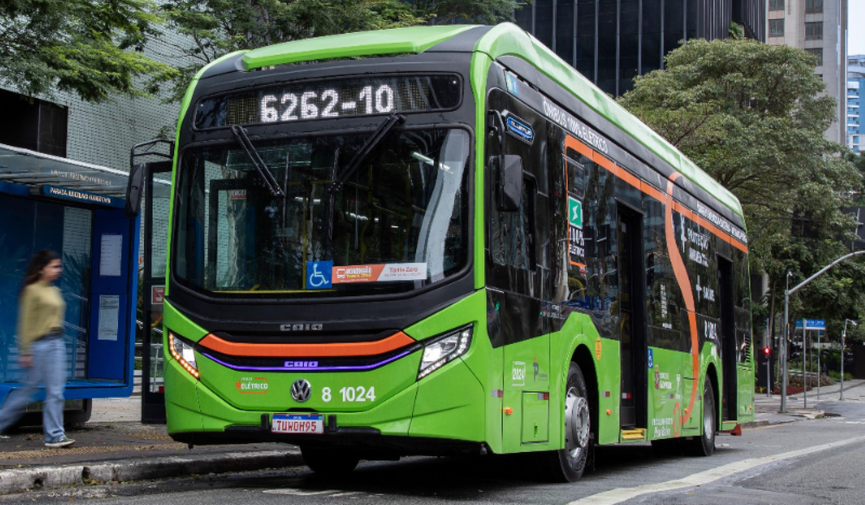 O e-Volksbus, modelo de ônibus elétrico que vai ser testado em Vitória