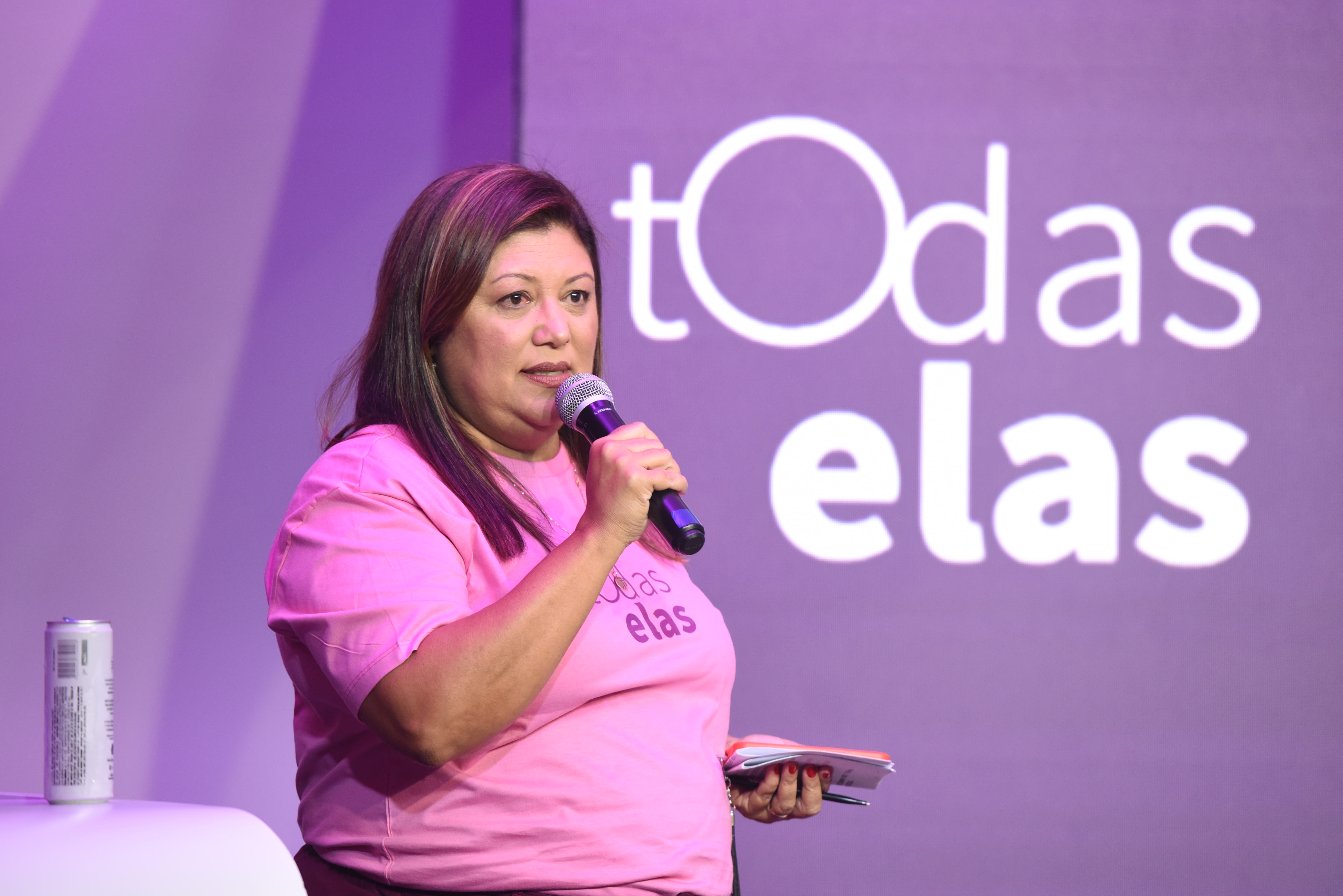 Elaine Silva e Vilmara Fernandes durante o Todas Elas