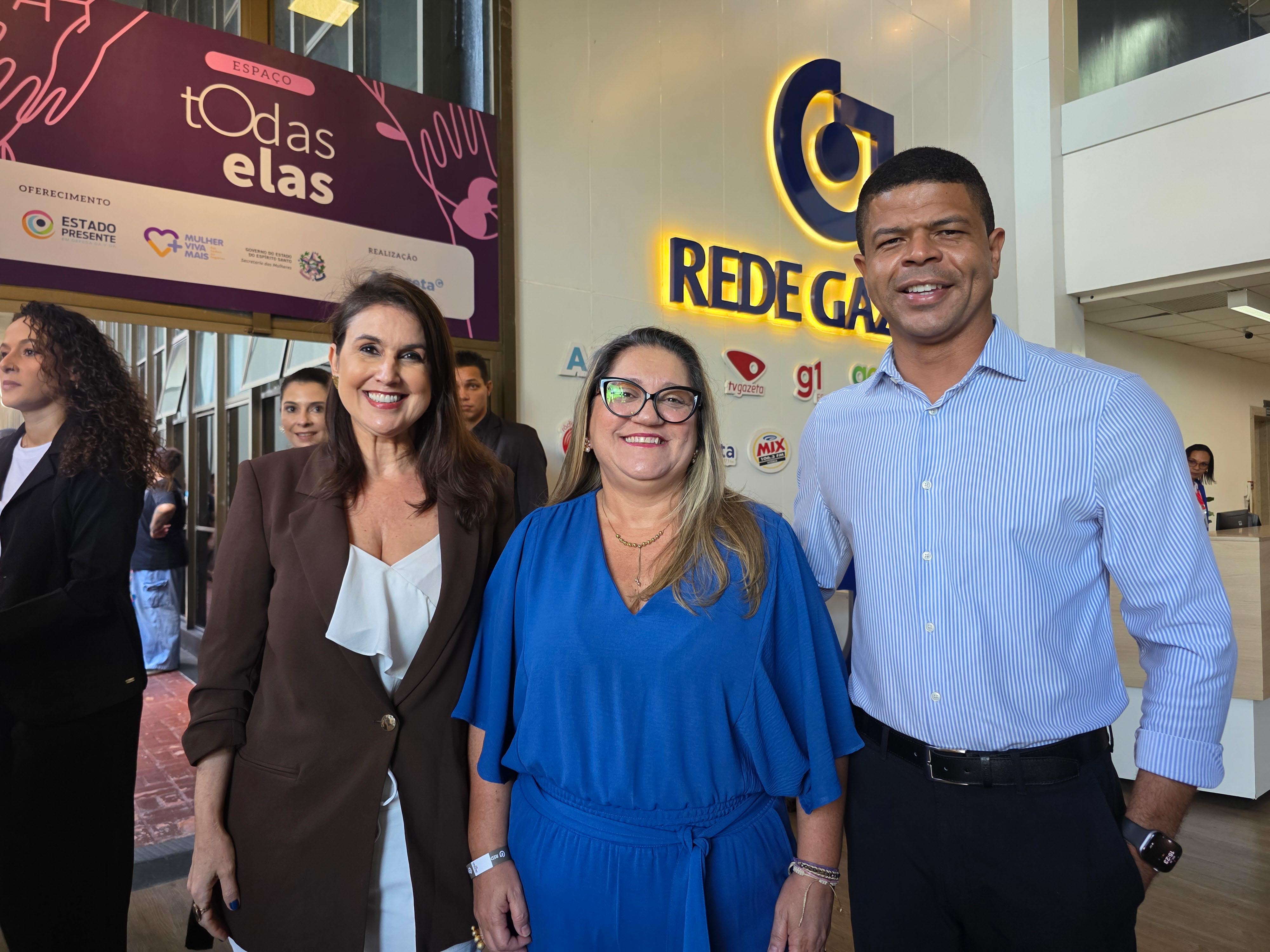 Renata Rasseli, Fabiana Malheiros e Giliard Ferreira
