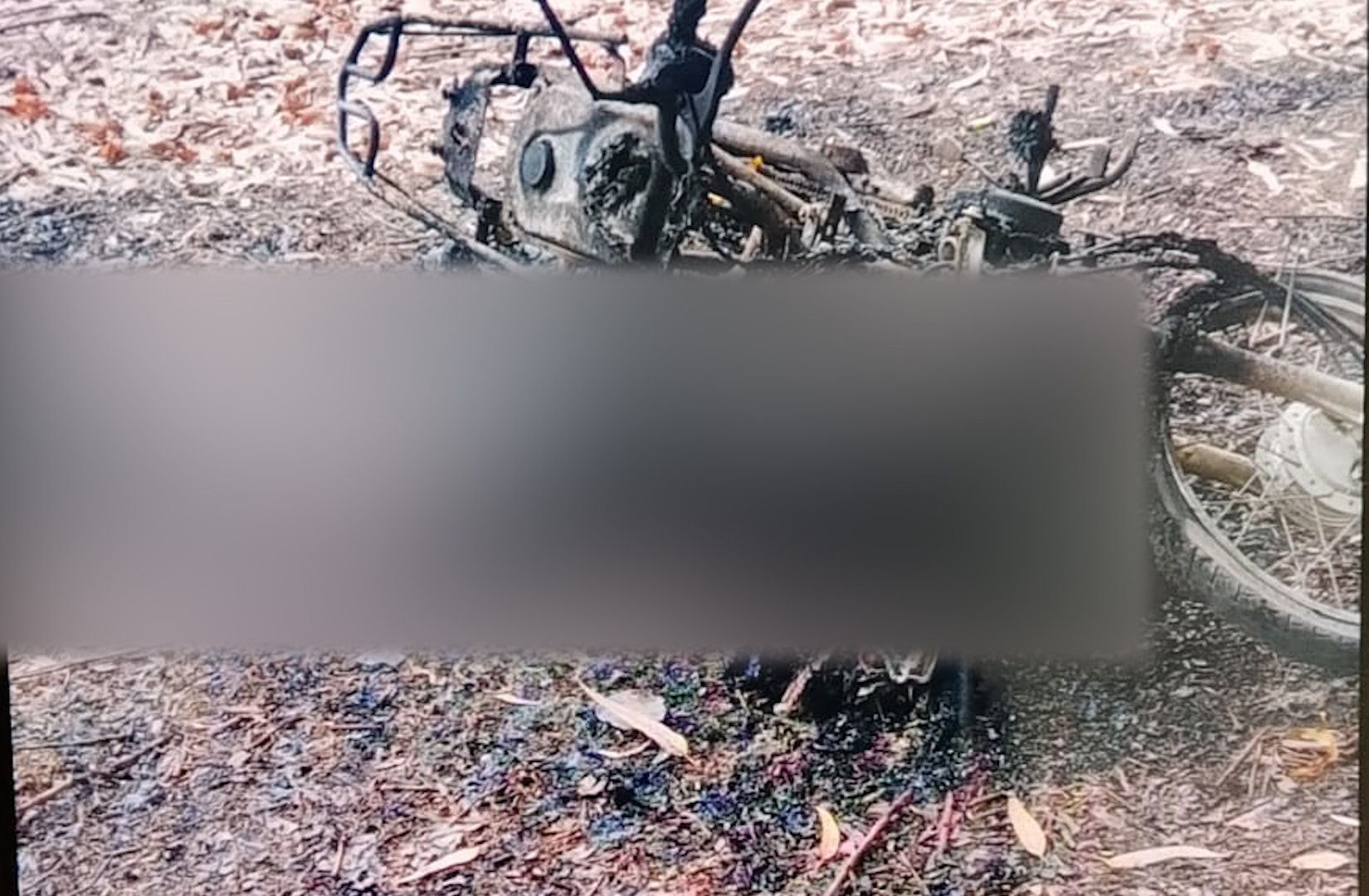 Corpo carbonizado é encontrado ao lado de moto em Ecoporanga