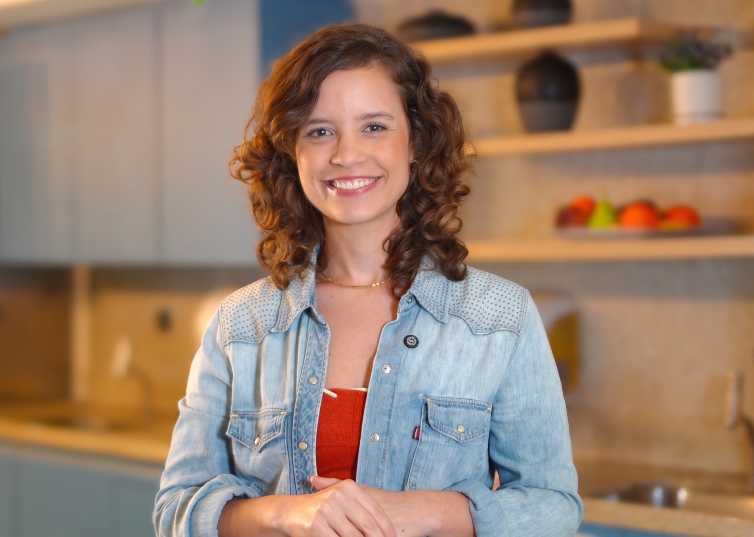 Joana Borges, apresentadora do programa Que Apetite!