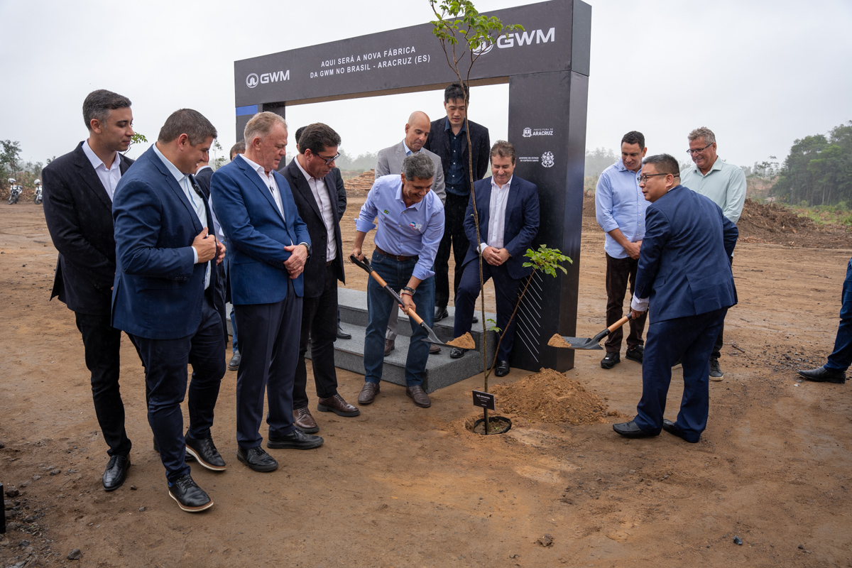 Lançamento da pedra fundamental da GWM em Aracruz