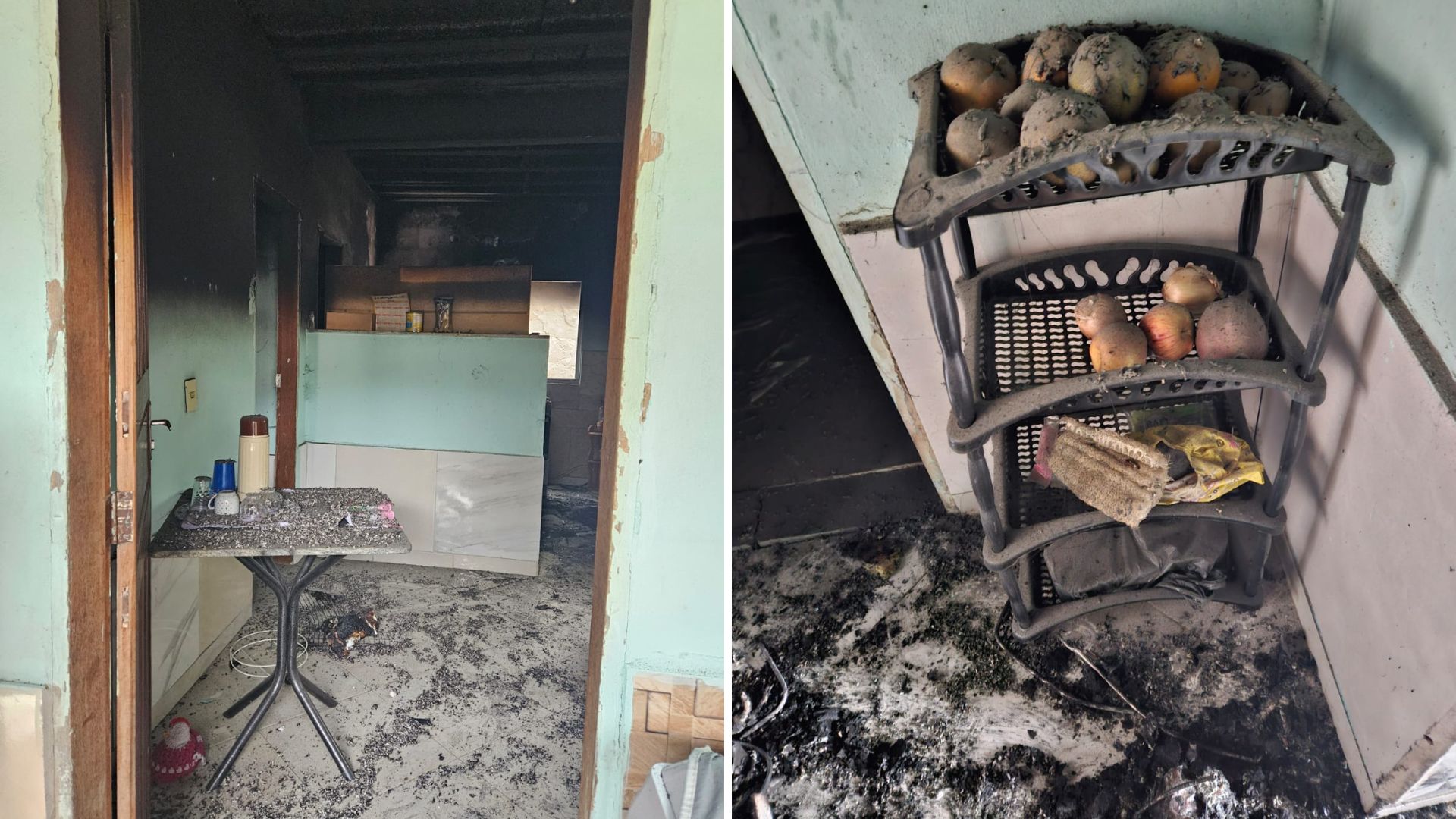 Aposentada perde tudo após incêndio em casa em Colatina