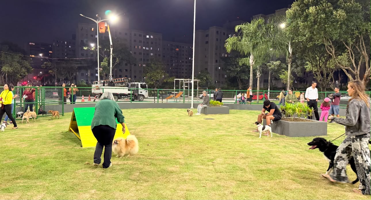 A Praça Cão Orelha fica numa rotatória na Serra