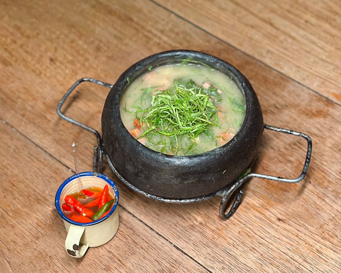 Caldo verde do Marobar, em Linhares