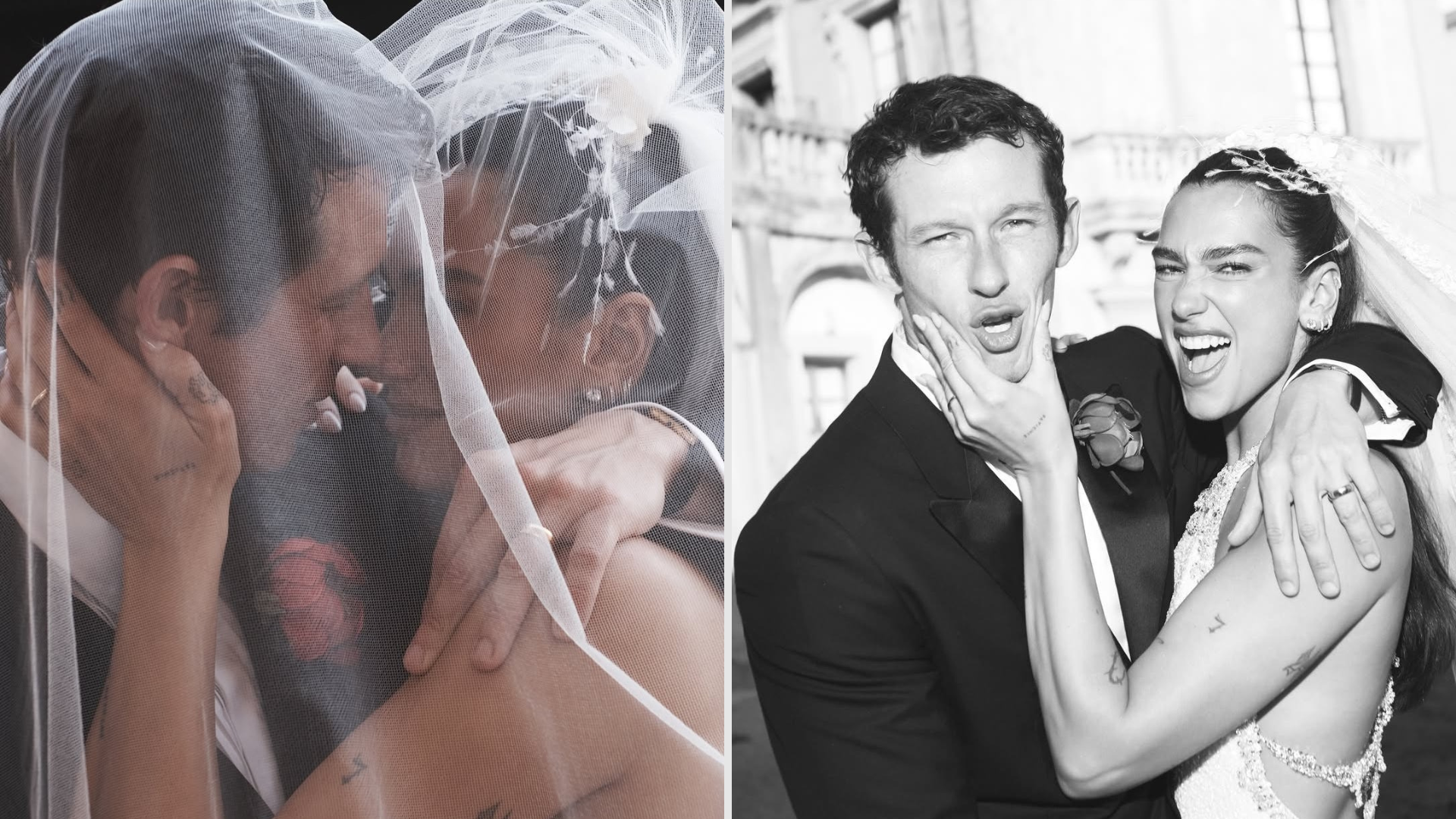 Dua Lipa abre álbum de fotos do casamento com Callum Turner