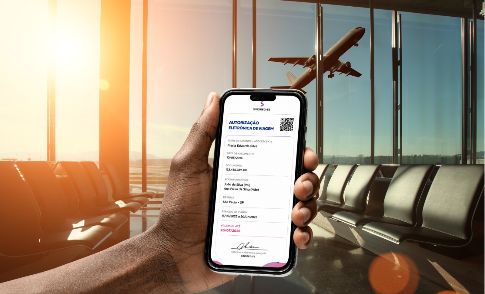 Disponível em formato eletrônico, a Autorização Eletrônica de Viagem é exigida para menores de 16 anos