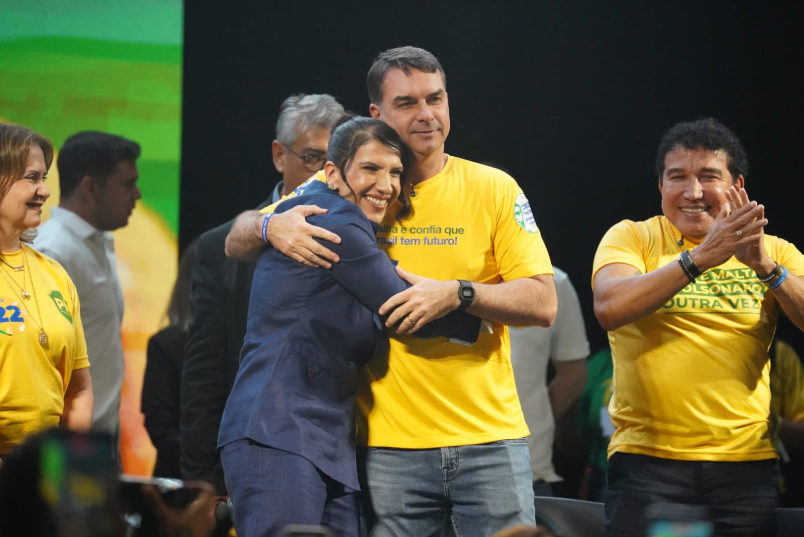 Maguinha, Flávio Bolsonaro e Magno Malta