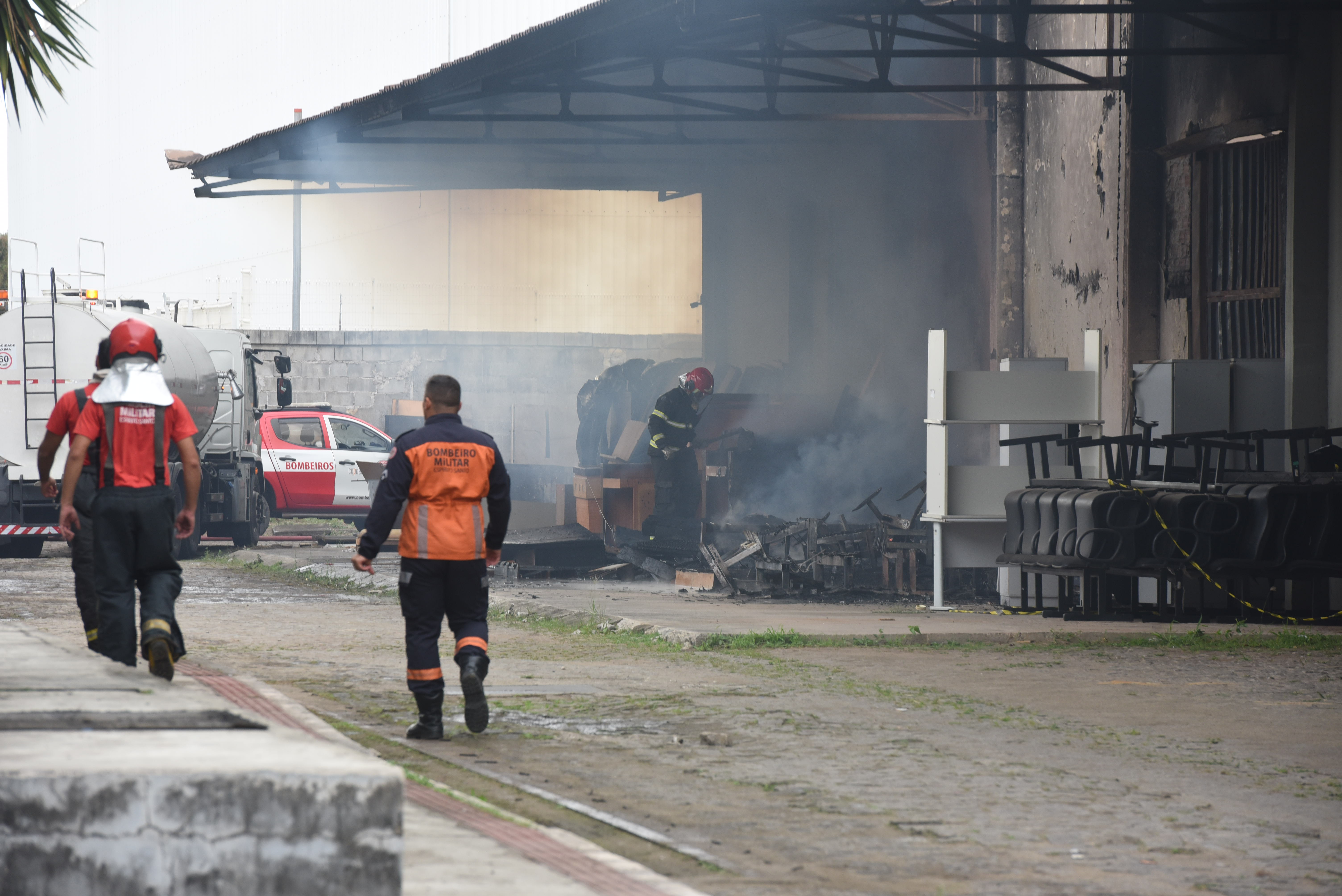 Incêndio destrói Arquivo Geral do Ttribunal de Justiça do ES