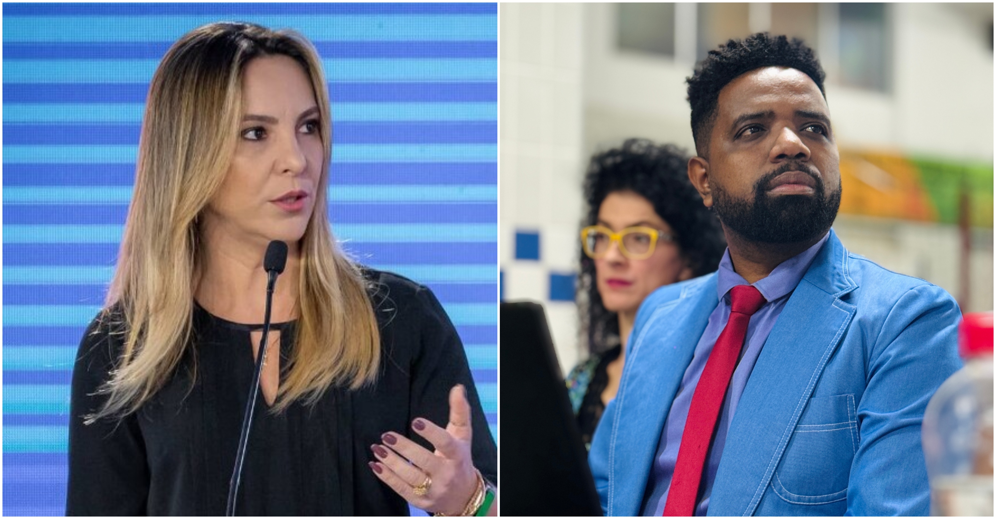 Prefeita Cris Samorini e vereador Professor Jocelino