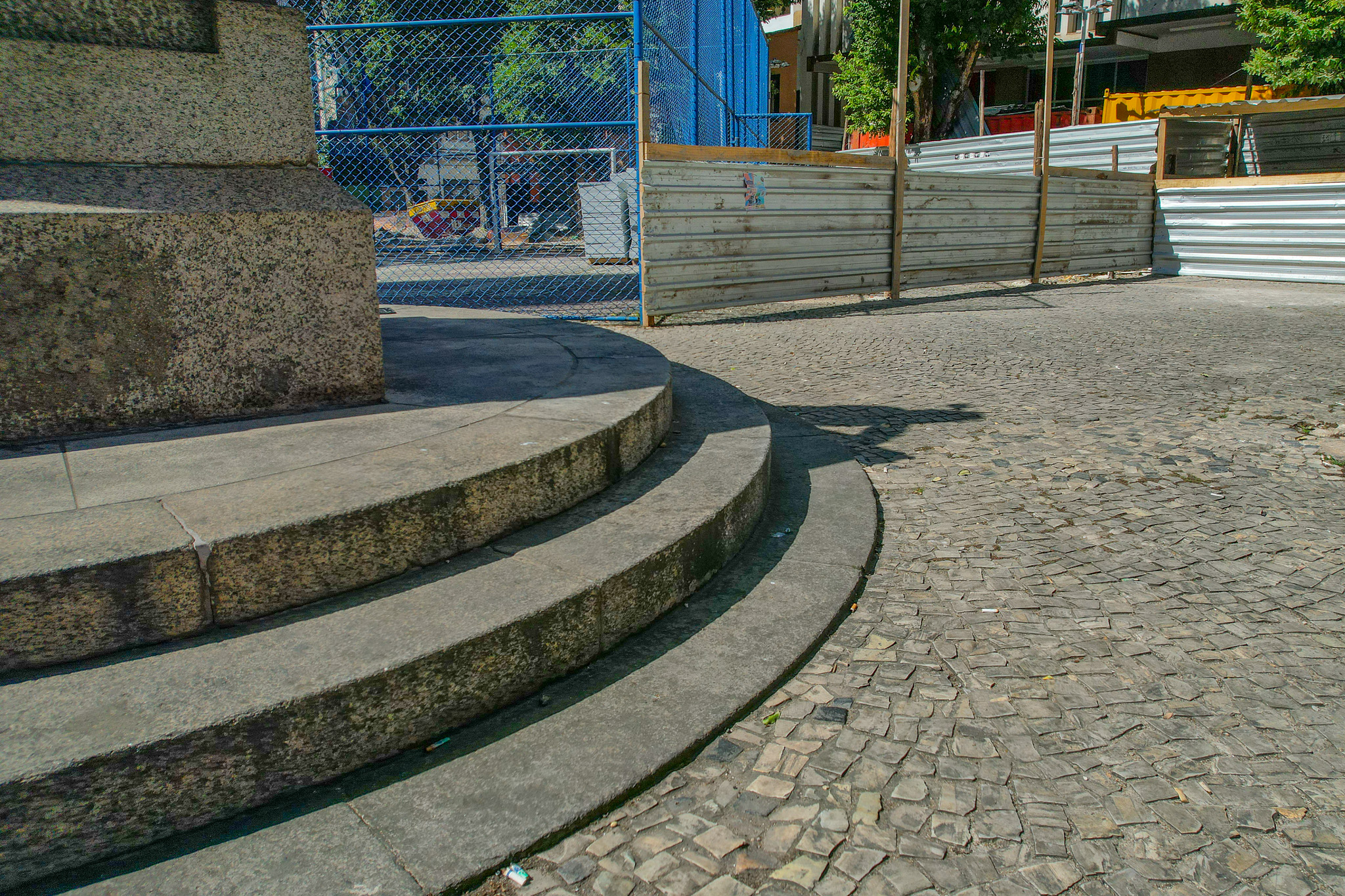 Obras de requalificação da Praça Ubaldo Ramalhete, no Centro de Vitória