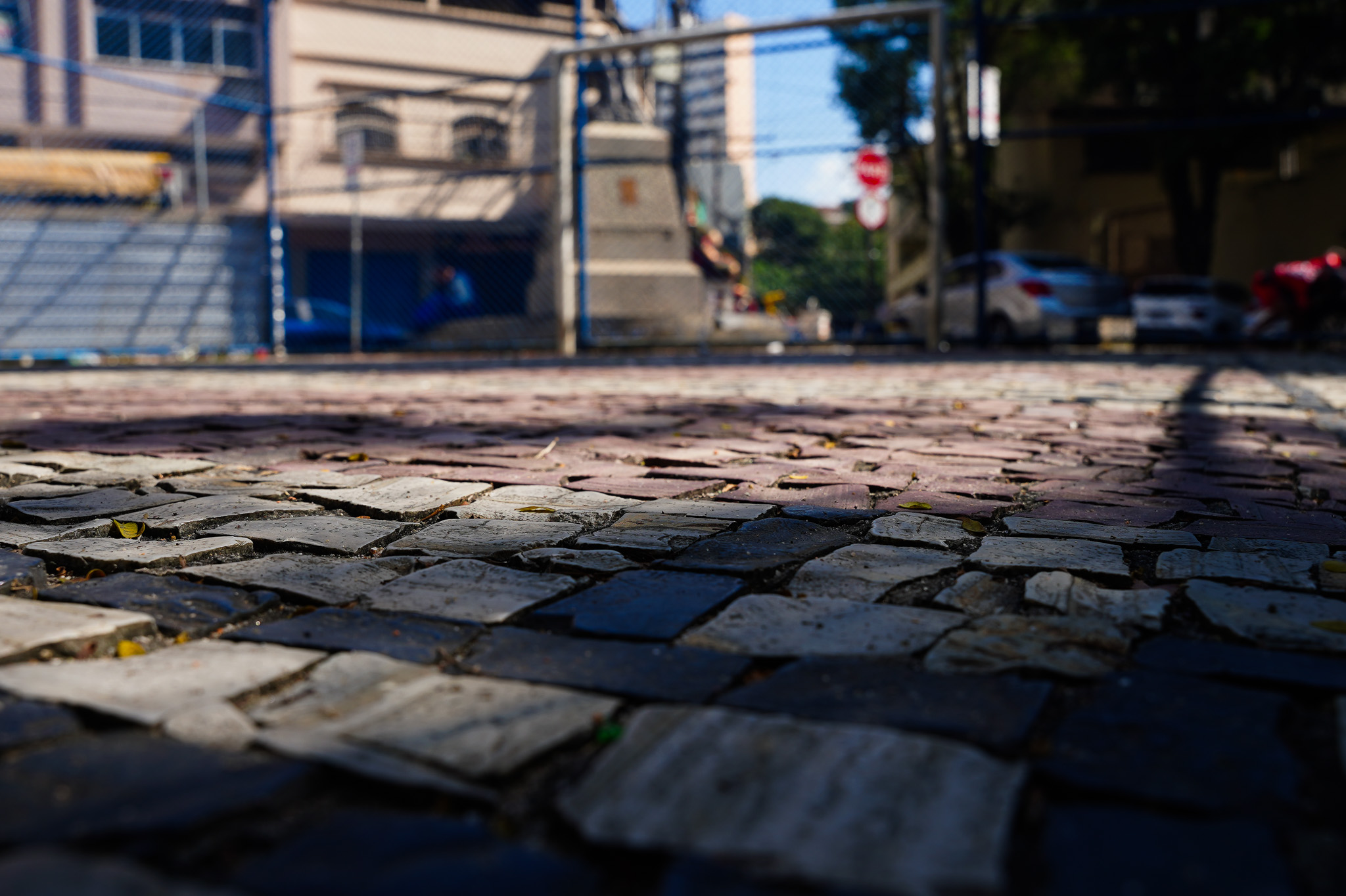 Obras de requalificação da Praça Ubaldo Ramalhete, no Centro de Vitória