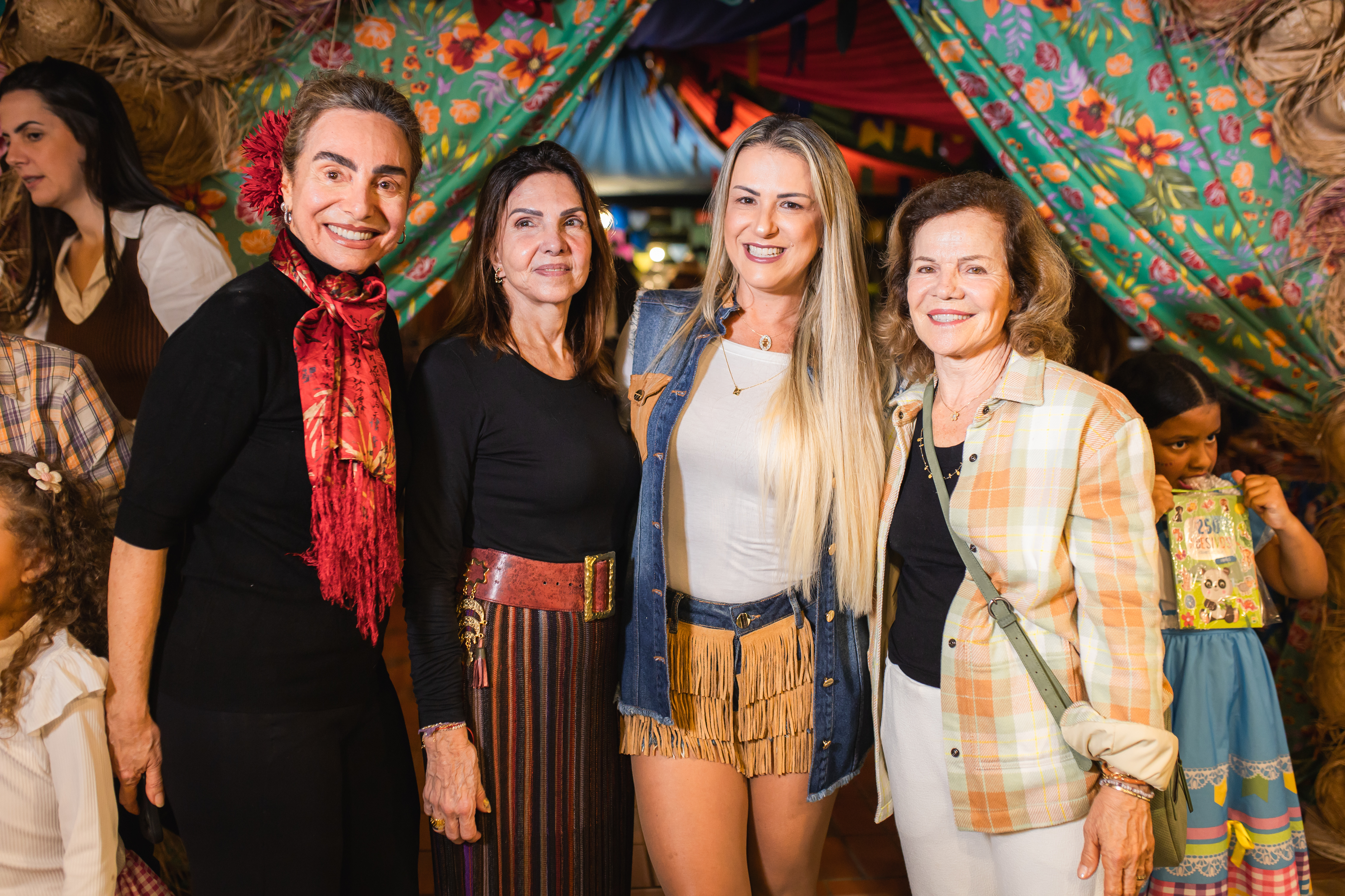 Renata Pacheco, Aída Pitanga, Michelle Malavasi Tofoli e Lourdes Freitas