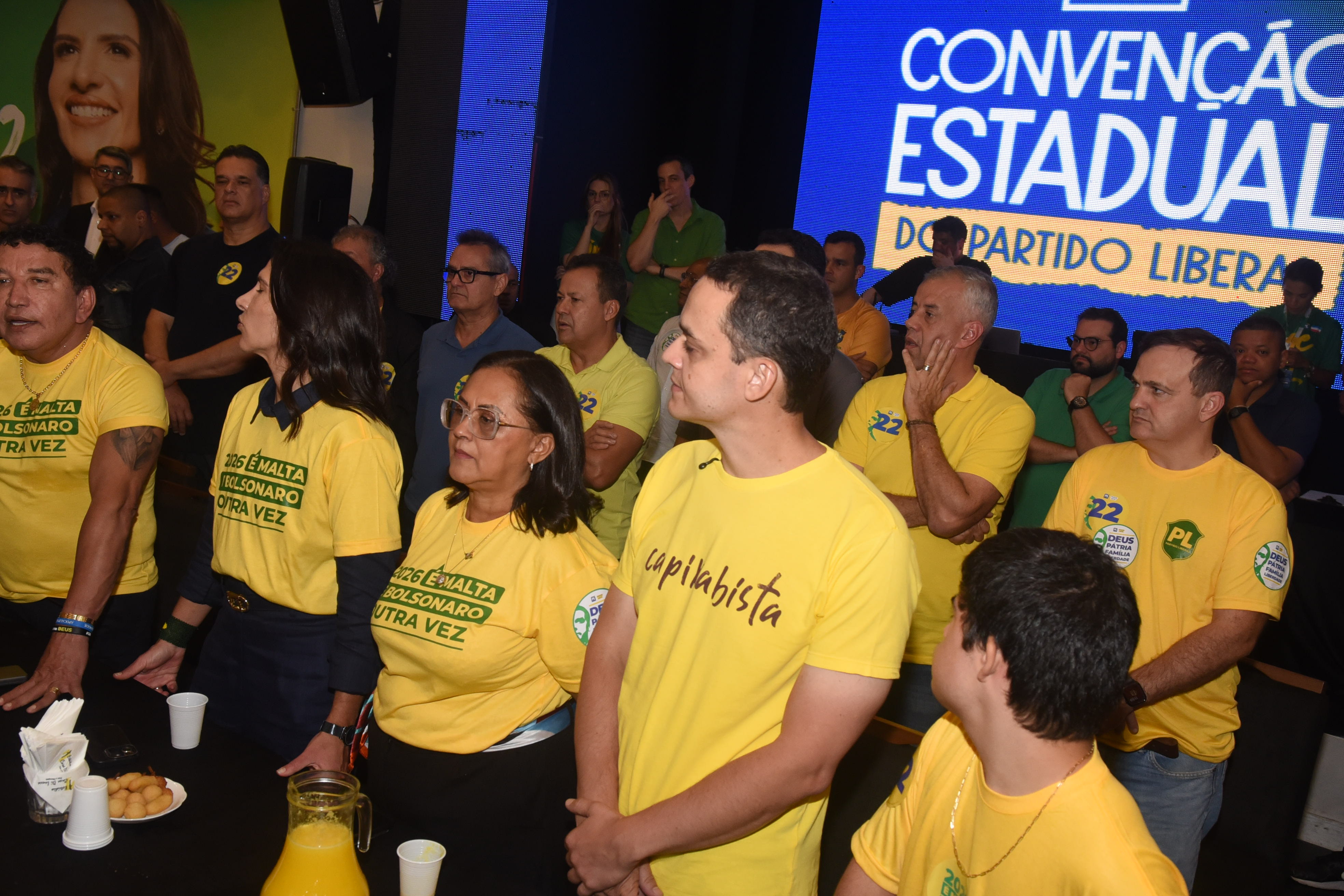O deputado federal Evair de Melo durante a Convenção Estadual do PL