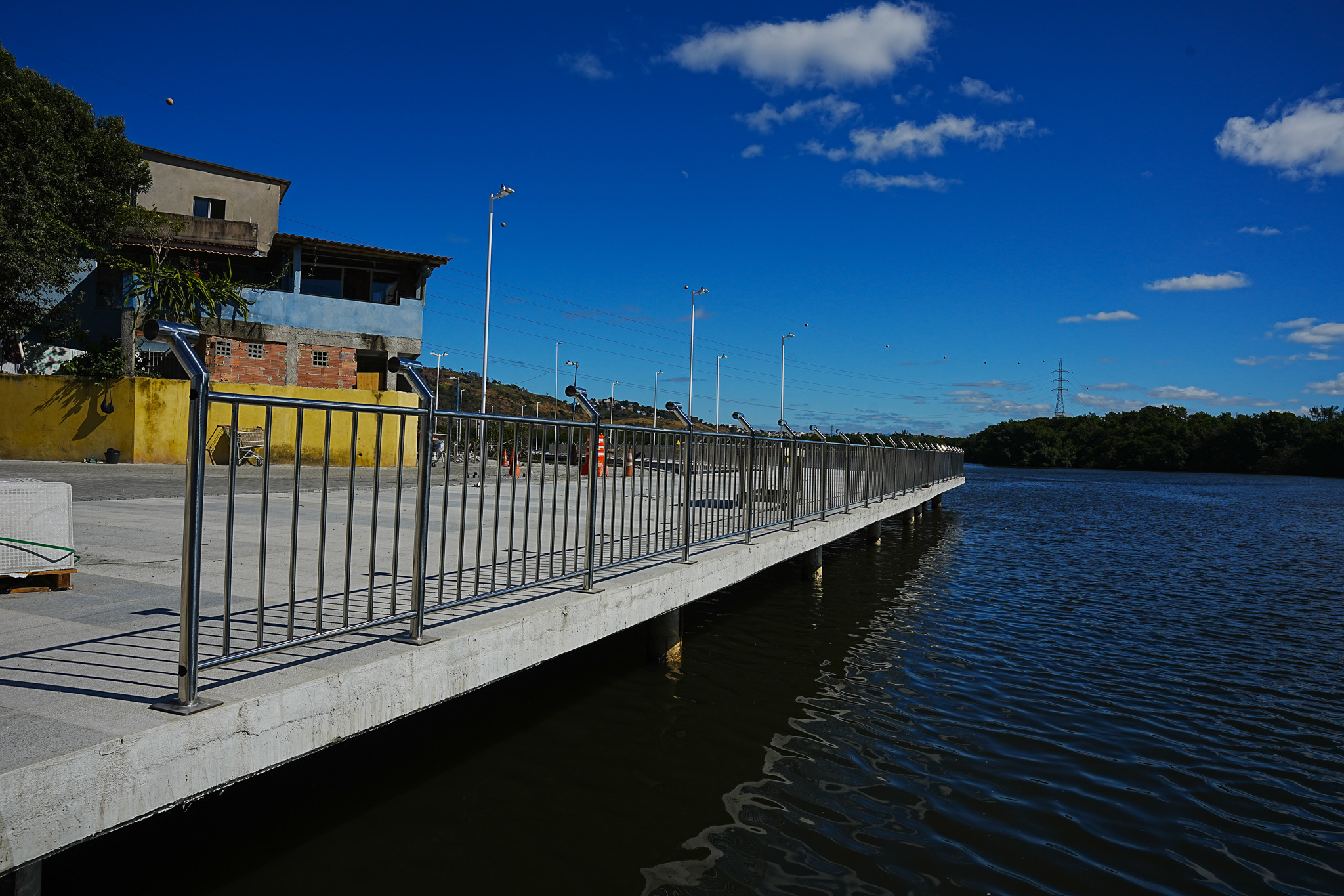 Obras da nova Orla de Andorinhas e no entorno da Ponte da Passagem