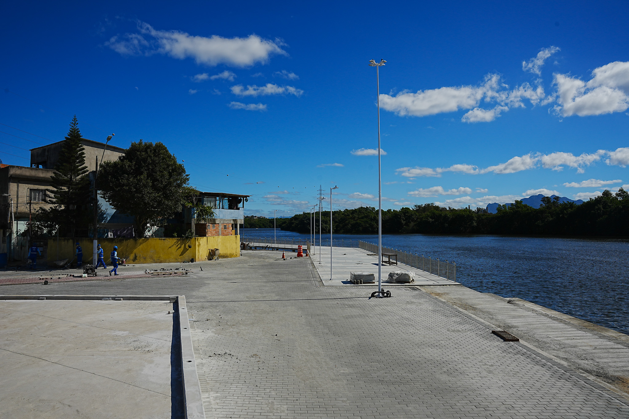 Obras da nova Orla de Andorinhas e no entorno da Ponte da Passagem