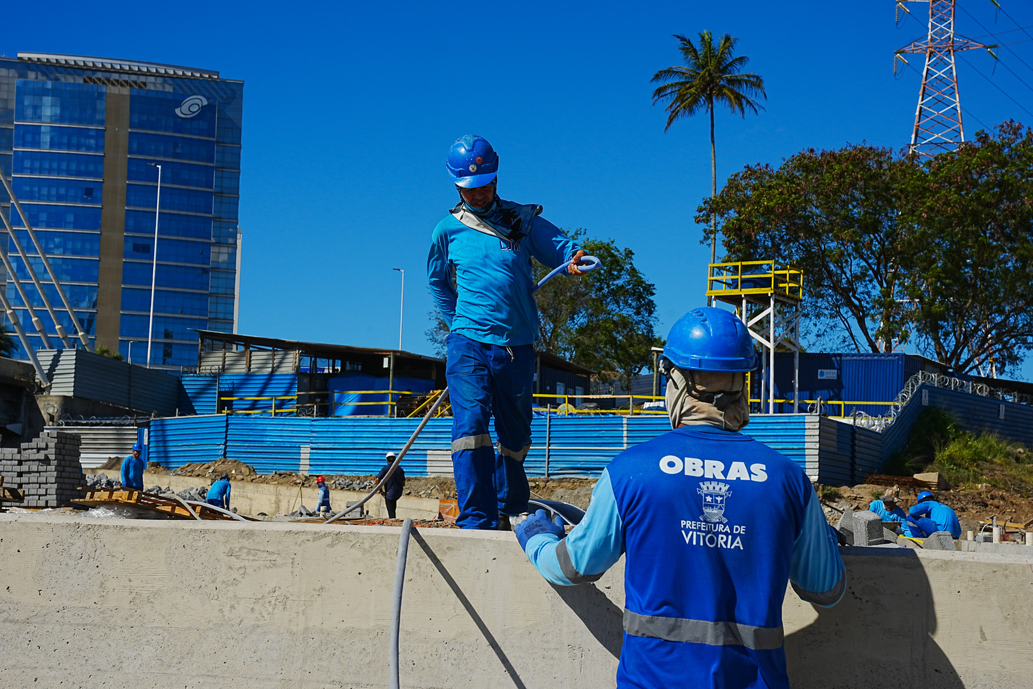 Obras da nova Orla de Andorinhas e no entorno da Ponte da Passagem