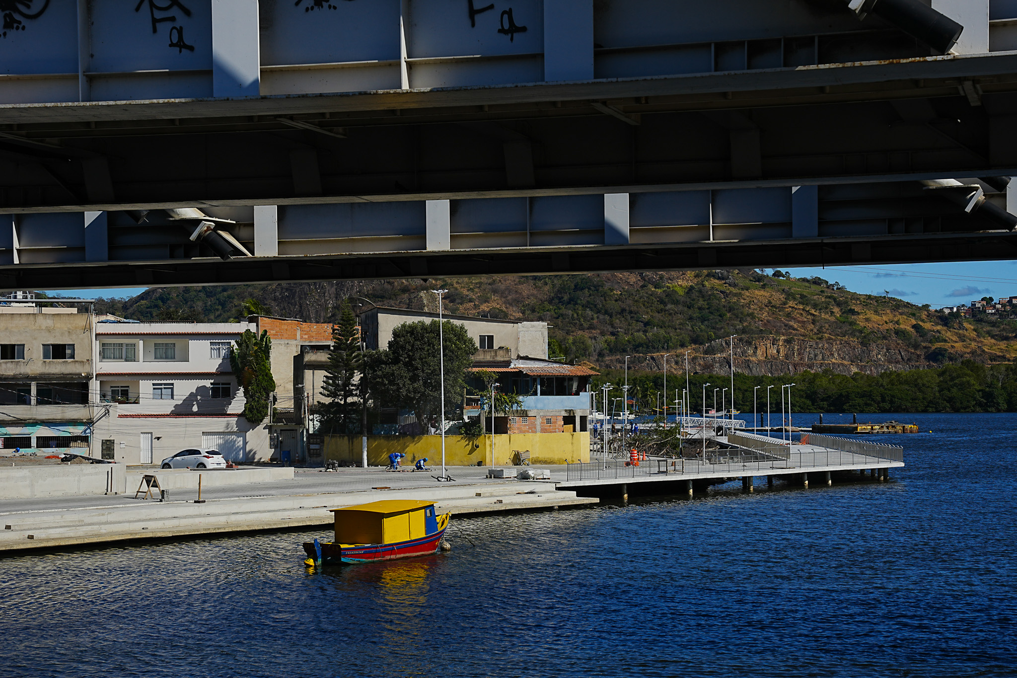 Obras da nova Orla de Andorinhas e no entorno da Ponte da Passagem