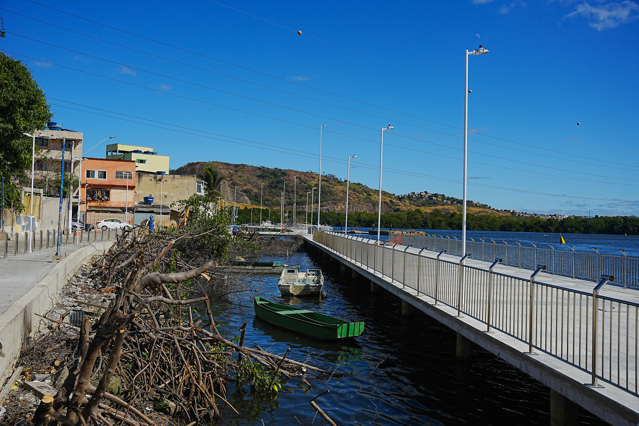 Obras da nova Orla de Andorinhas e no entorno da Ponte da Passagem